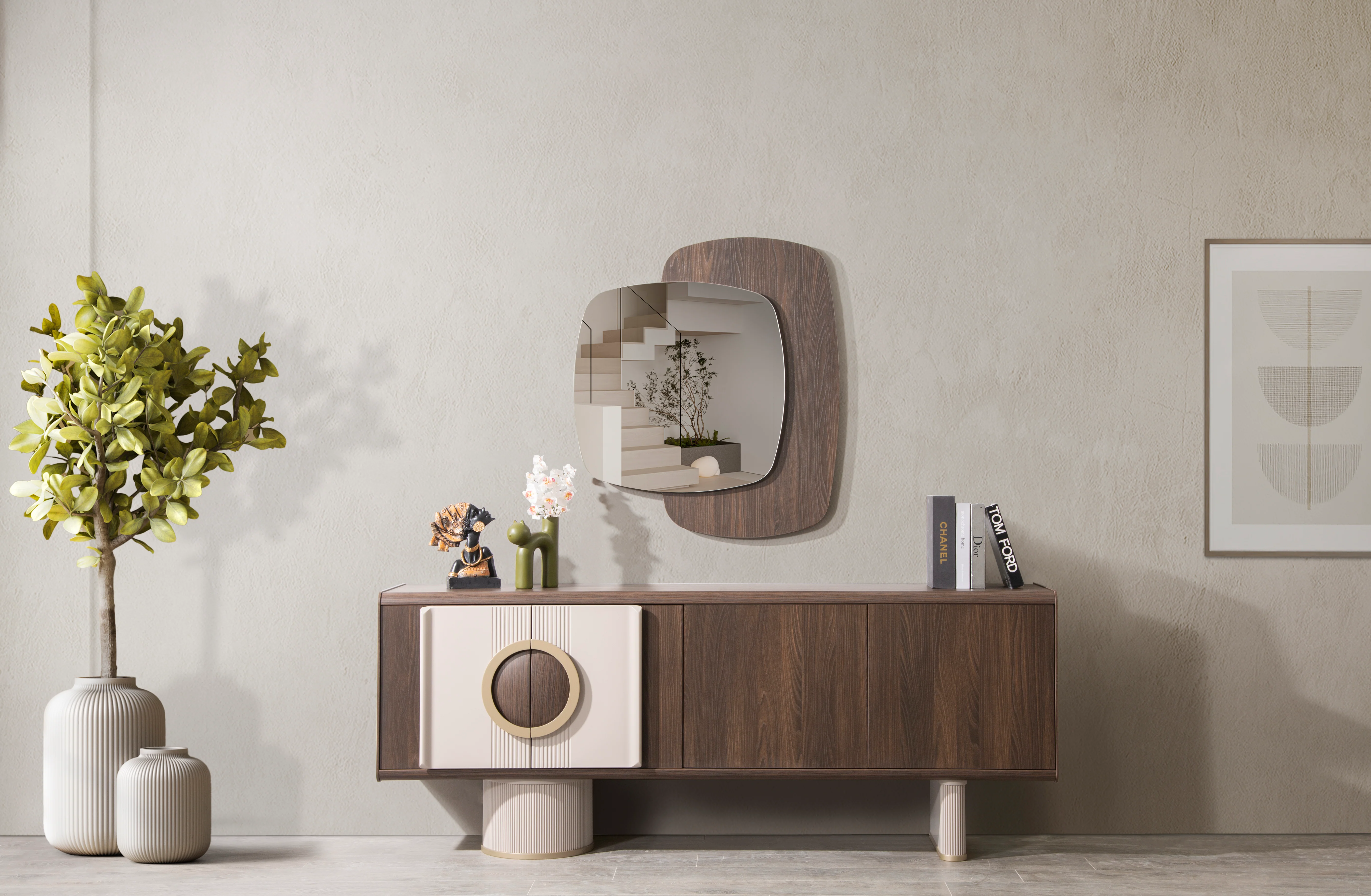 Alfa Sideboard mit Spiegel