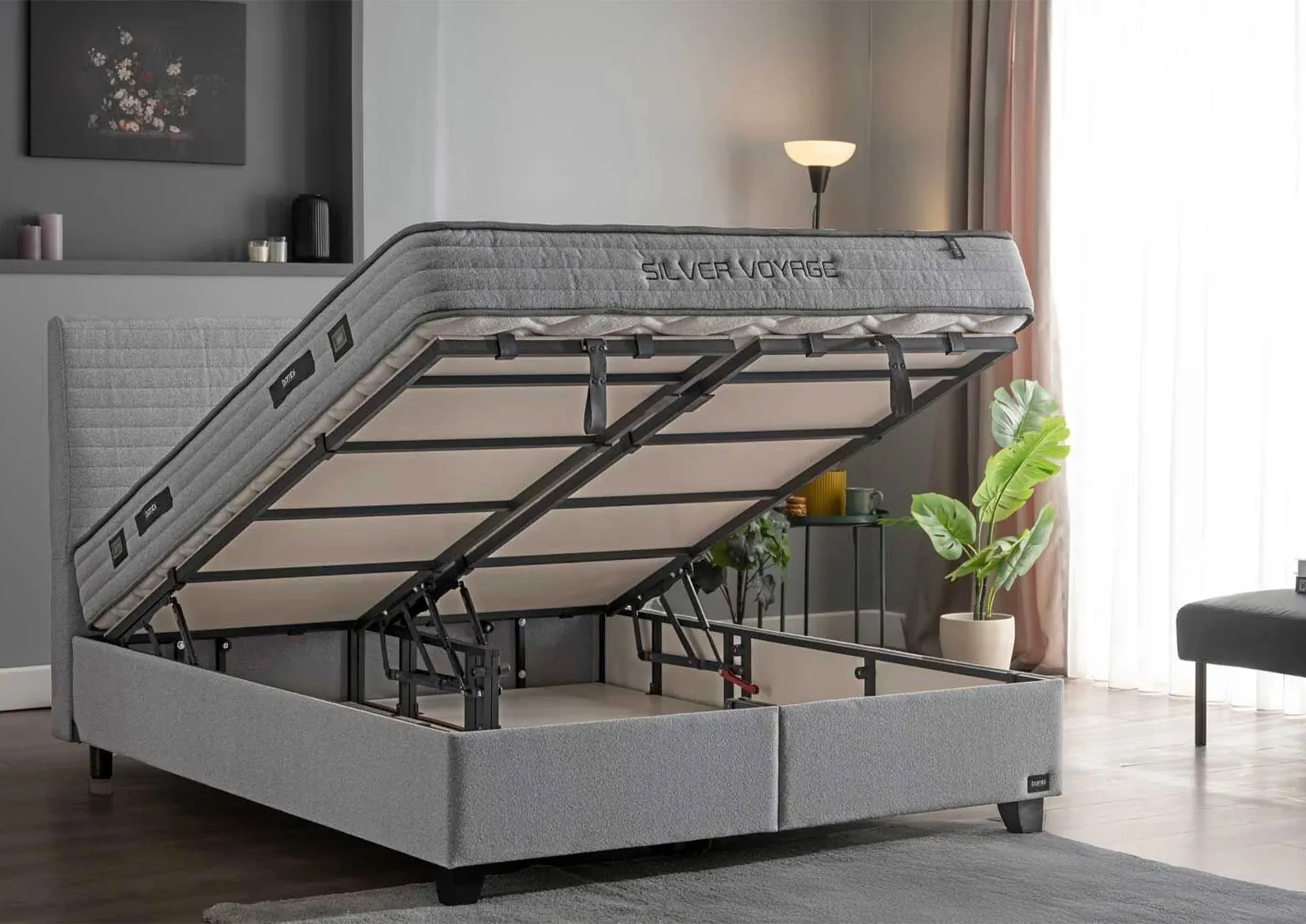 Bambi Silver Voyage Boxspringbett-Set - Image 3