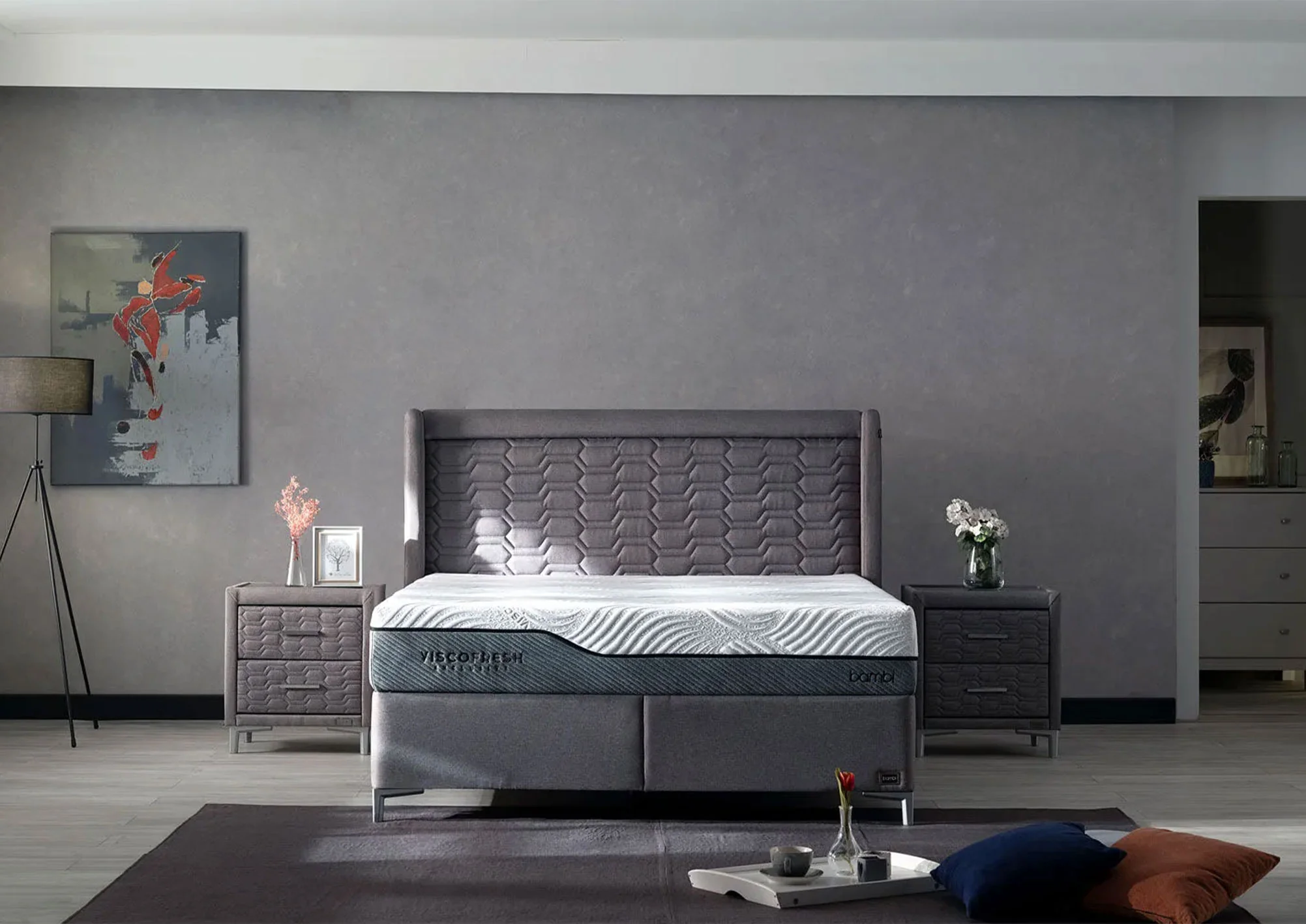 Bambi Visco Fresh Boxspringbett-Set - Image 2
