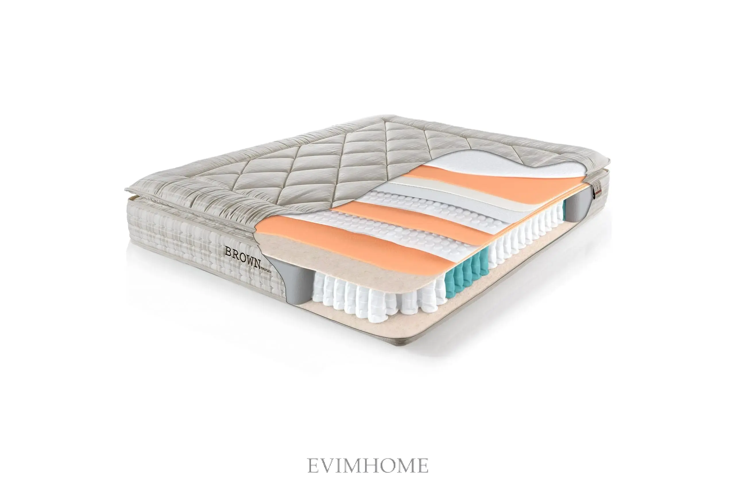 Boxspringbett Set Brown Letto - Image 4