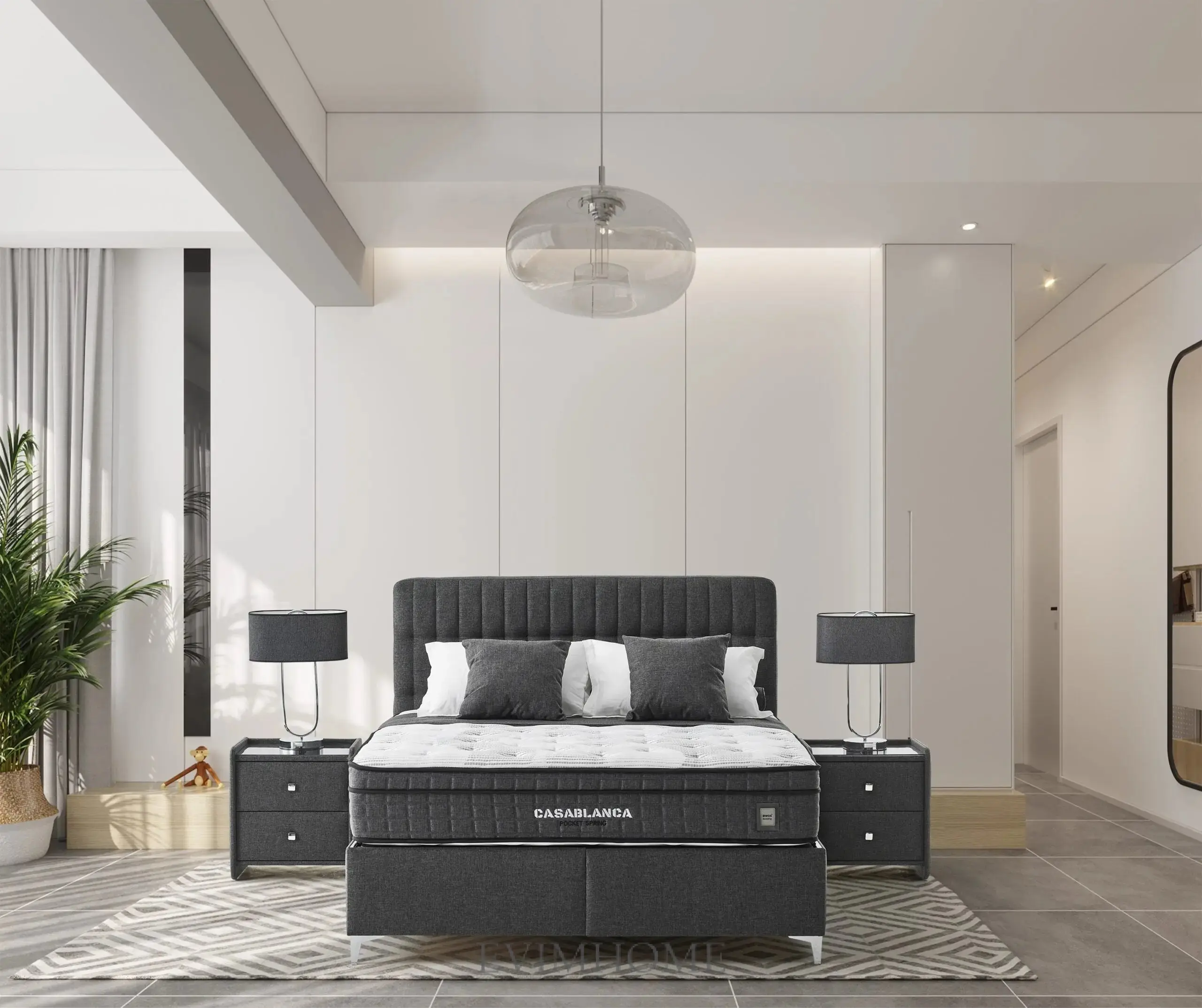 Casablanca Punto Boxspringbett – 5 Zonen Federkern & atmungsaktiv - Image 3