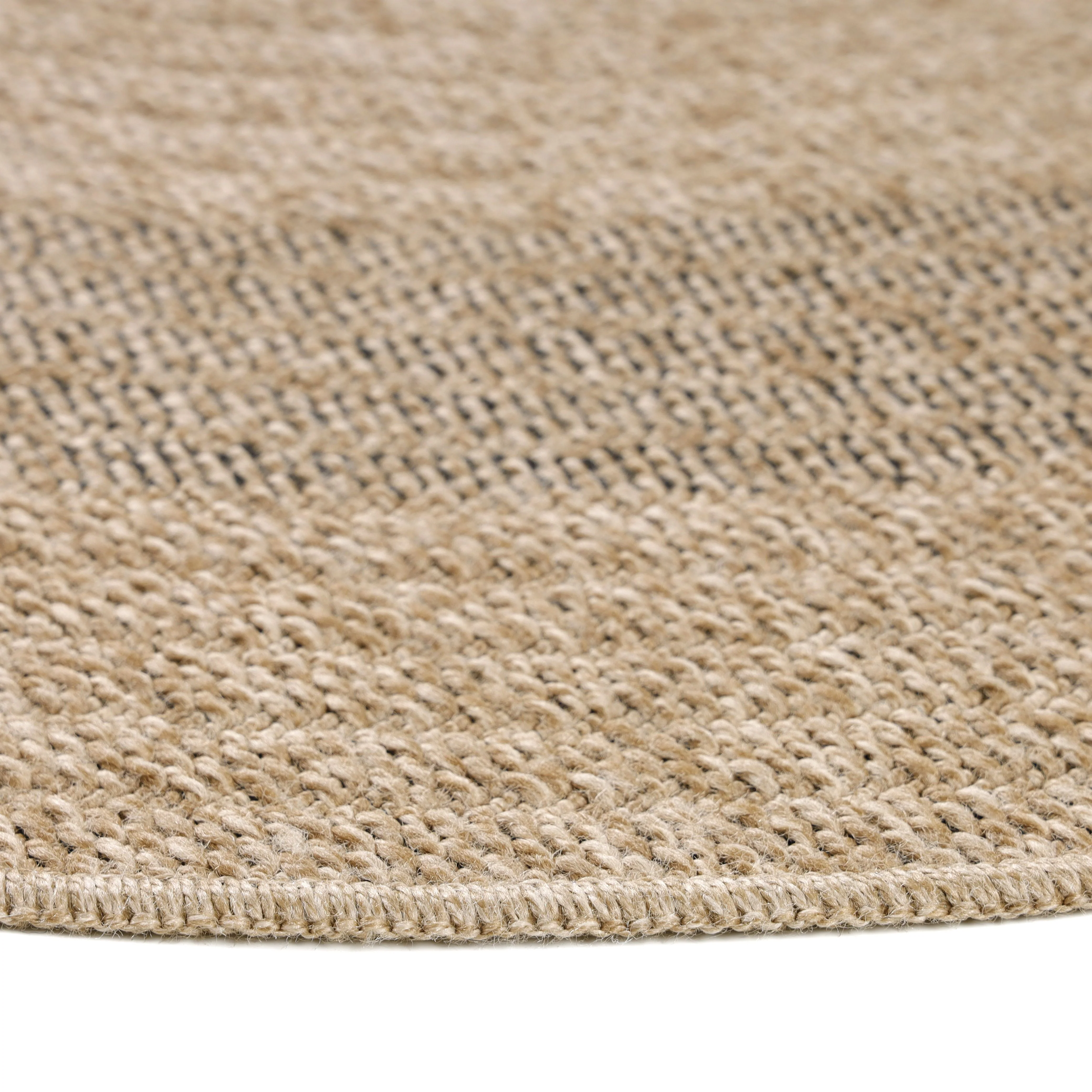 Runder Vintage Outdoor Teppich in Beige-Schwarz - Image 4