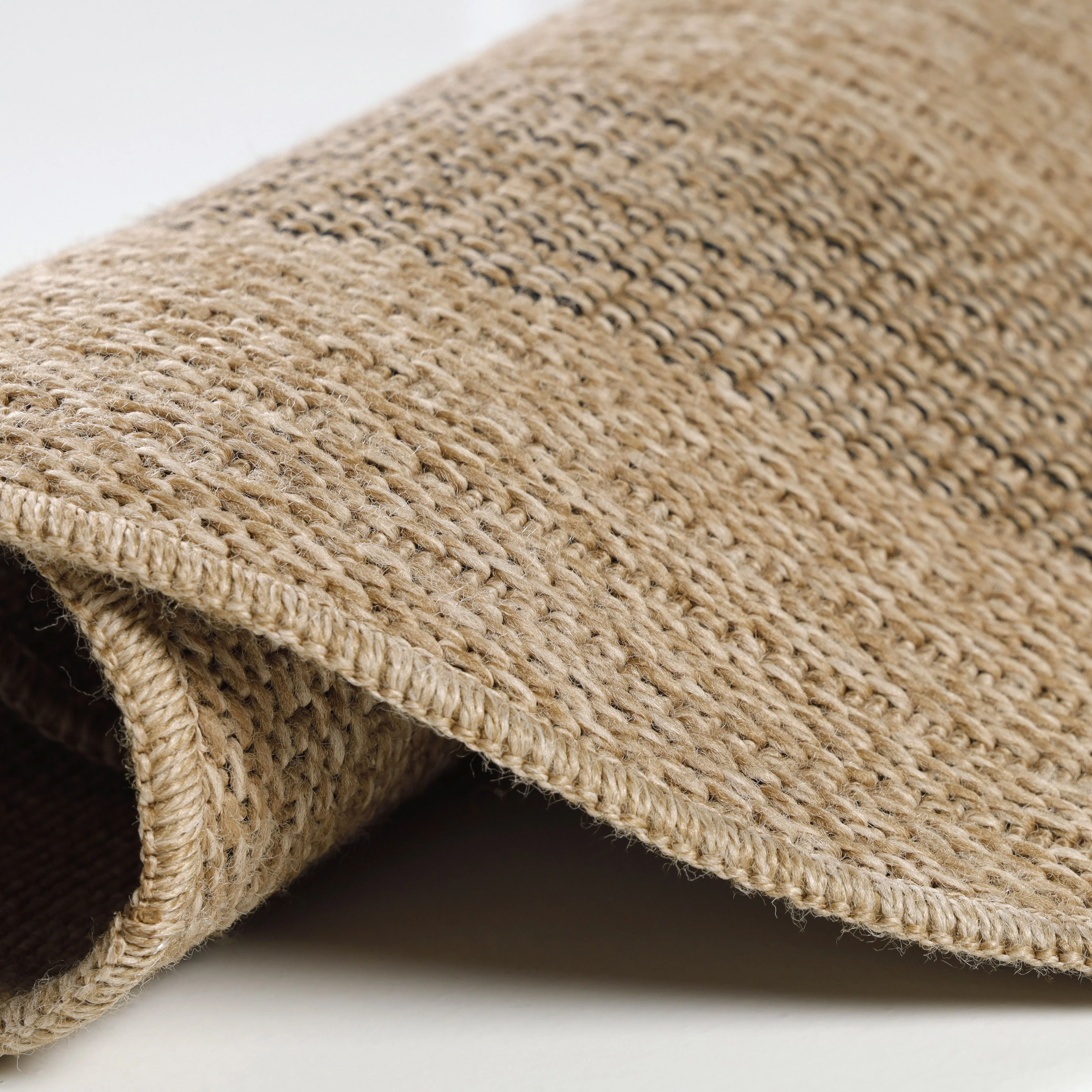 Runder Vintage Outdoor Teppich in Beige-Schwarz - Image 7