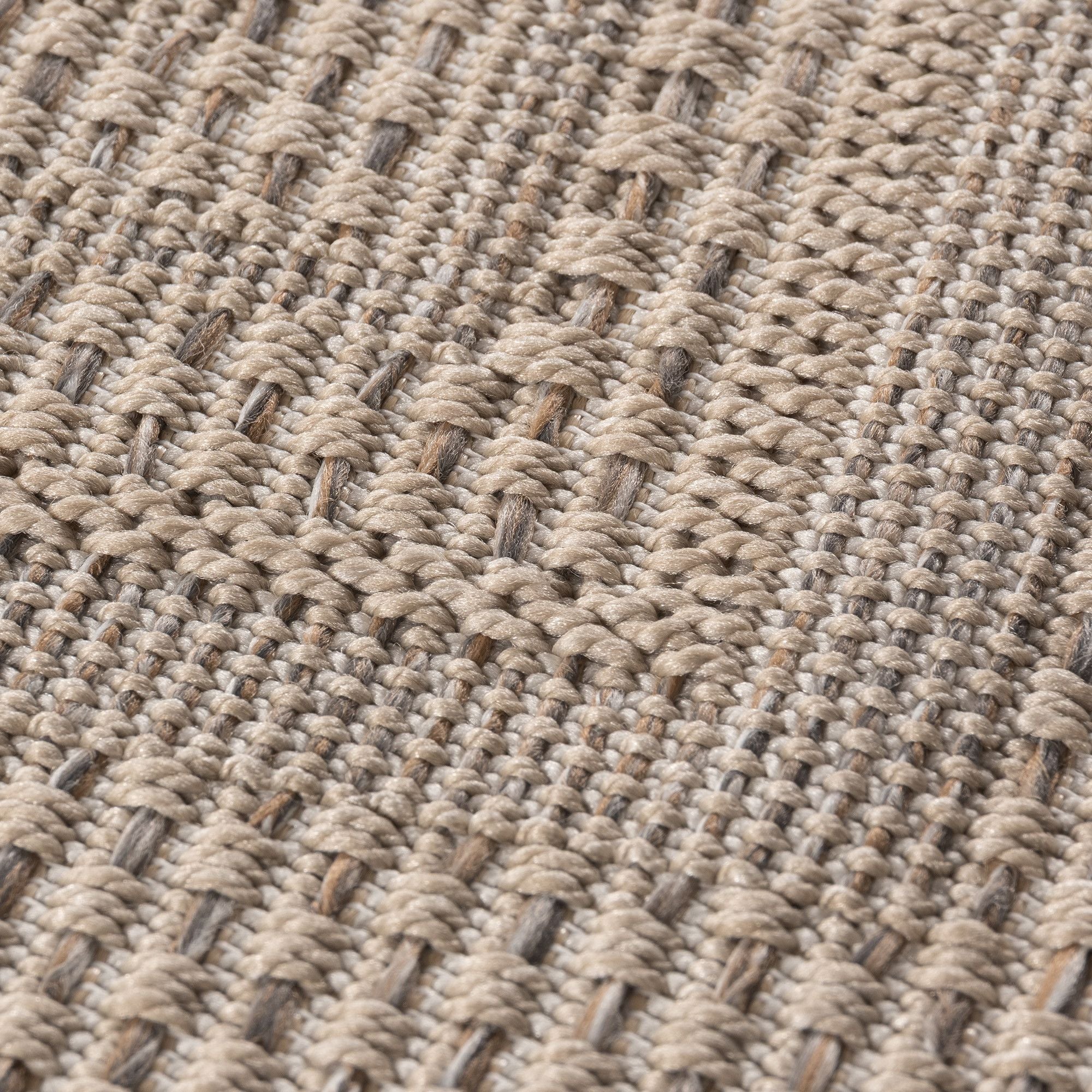 Minimal Outdoor Teppich Läufer: Beige, Wetterfest - Image 5