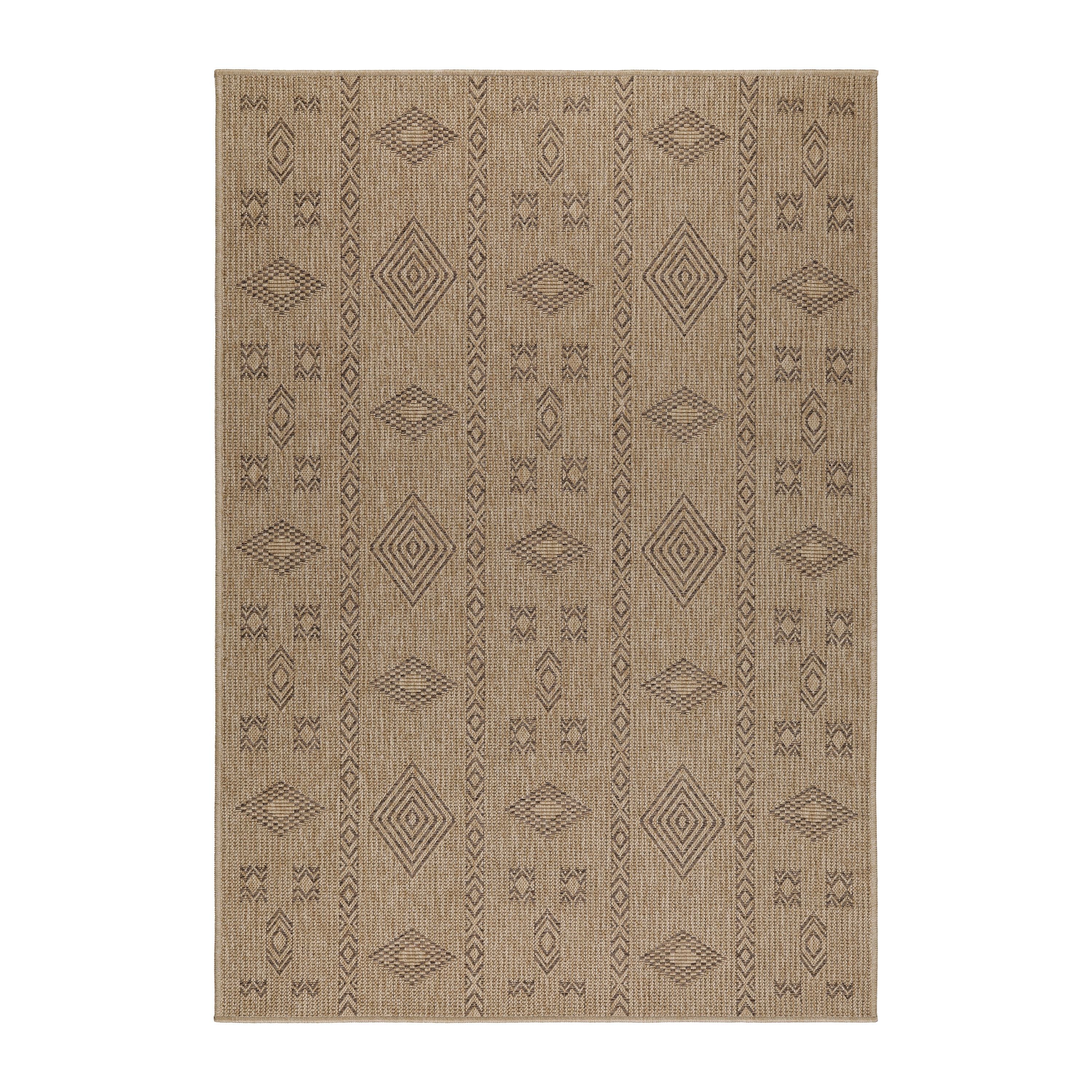 Boho Outdoor Teppich in Beige & Schwarz - Image 2