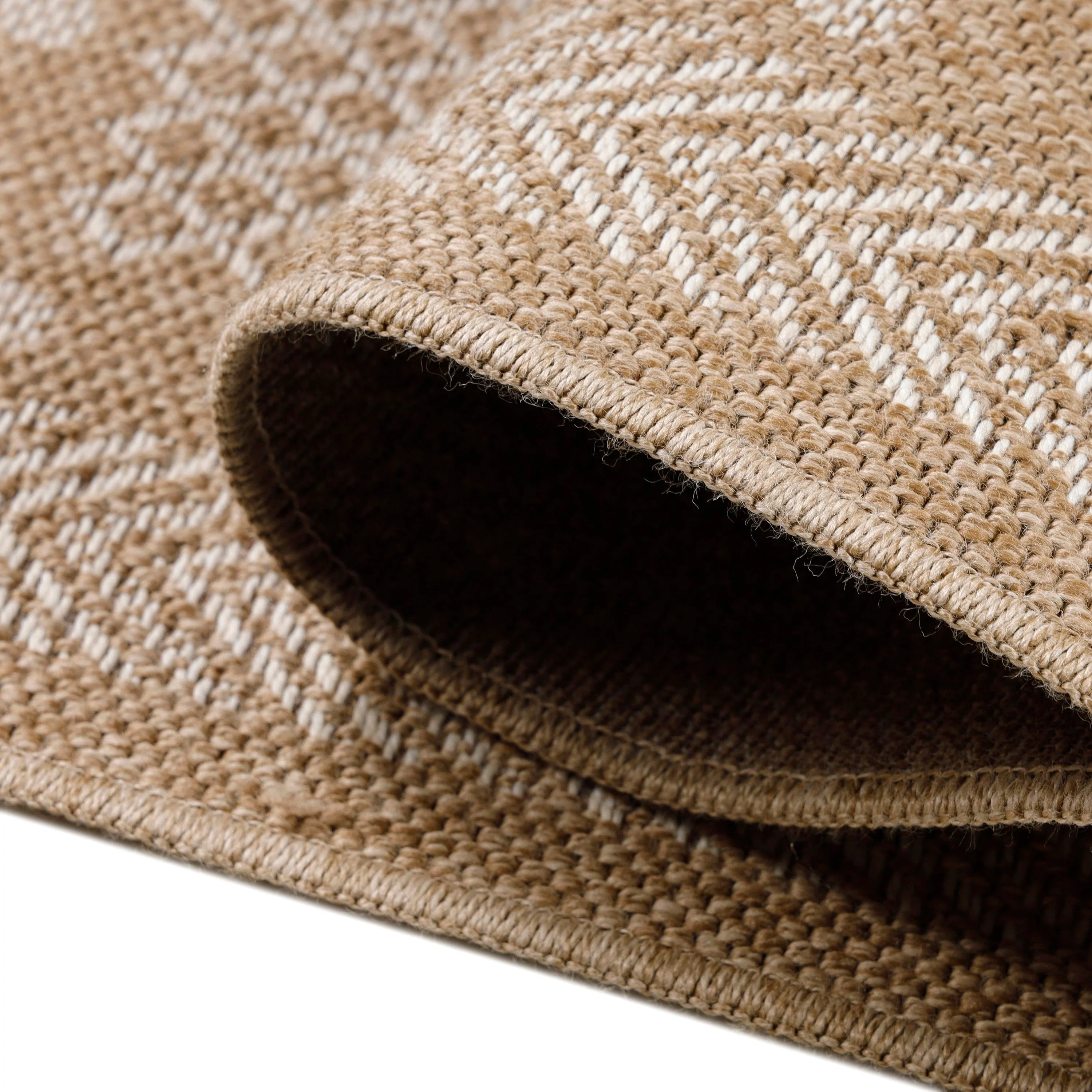 Natürlicher Vintage Outdoorteppich in Beige - Image 5