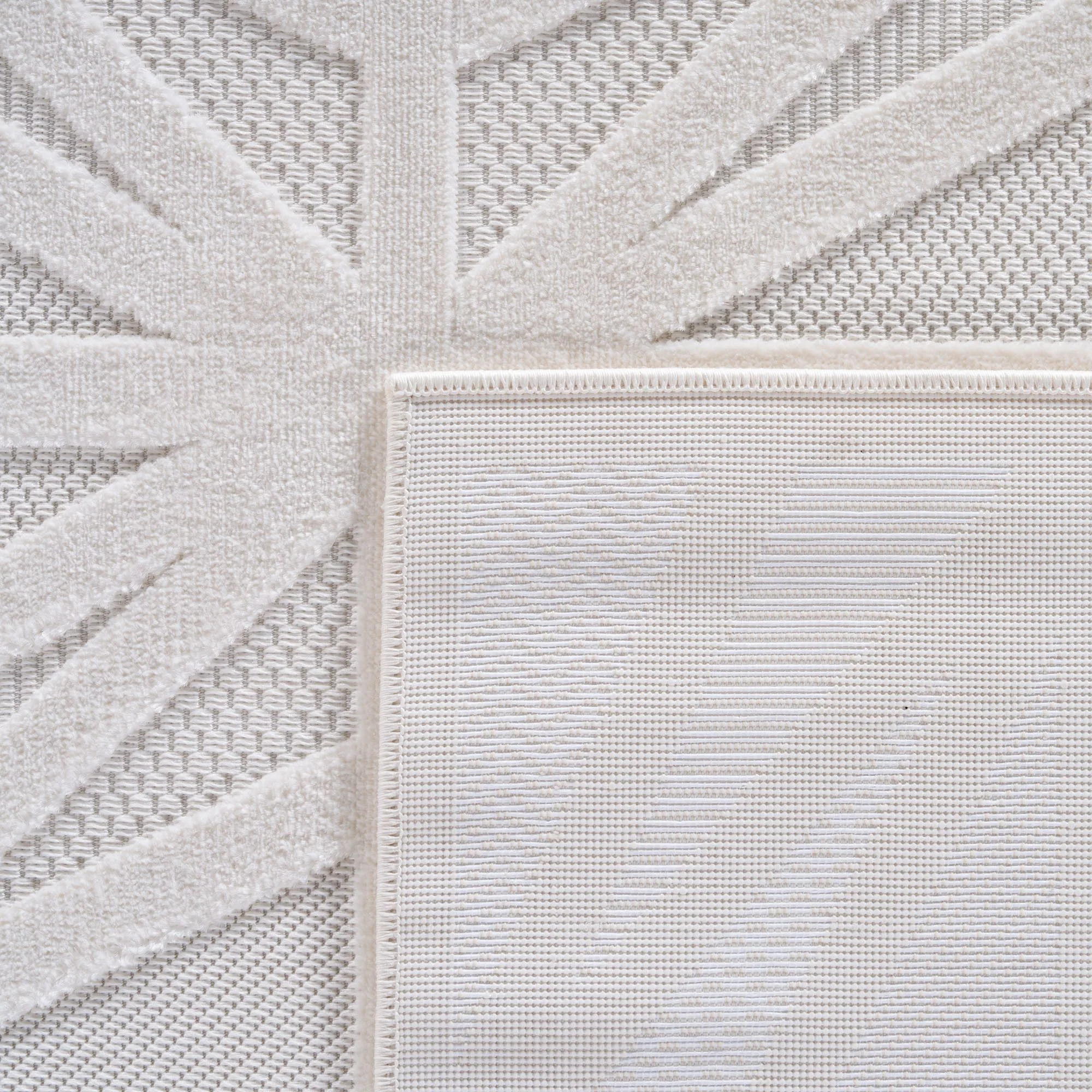 Doha Kurzflor Teppich in Creme – Modern - Image 5