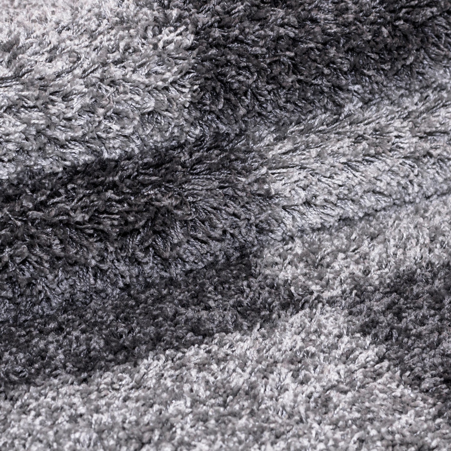 Hochflorteppiche, Kariert Design, Farbe Grau, Teppich für Wohnzimmer, Rücken aus Jute - Image 5