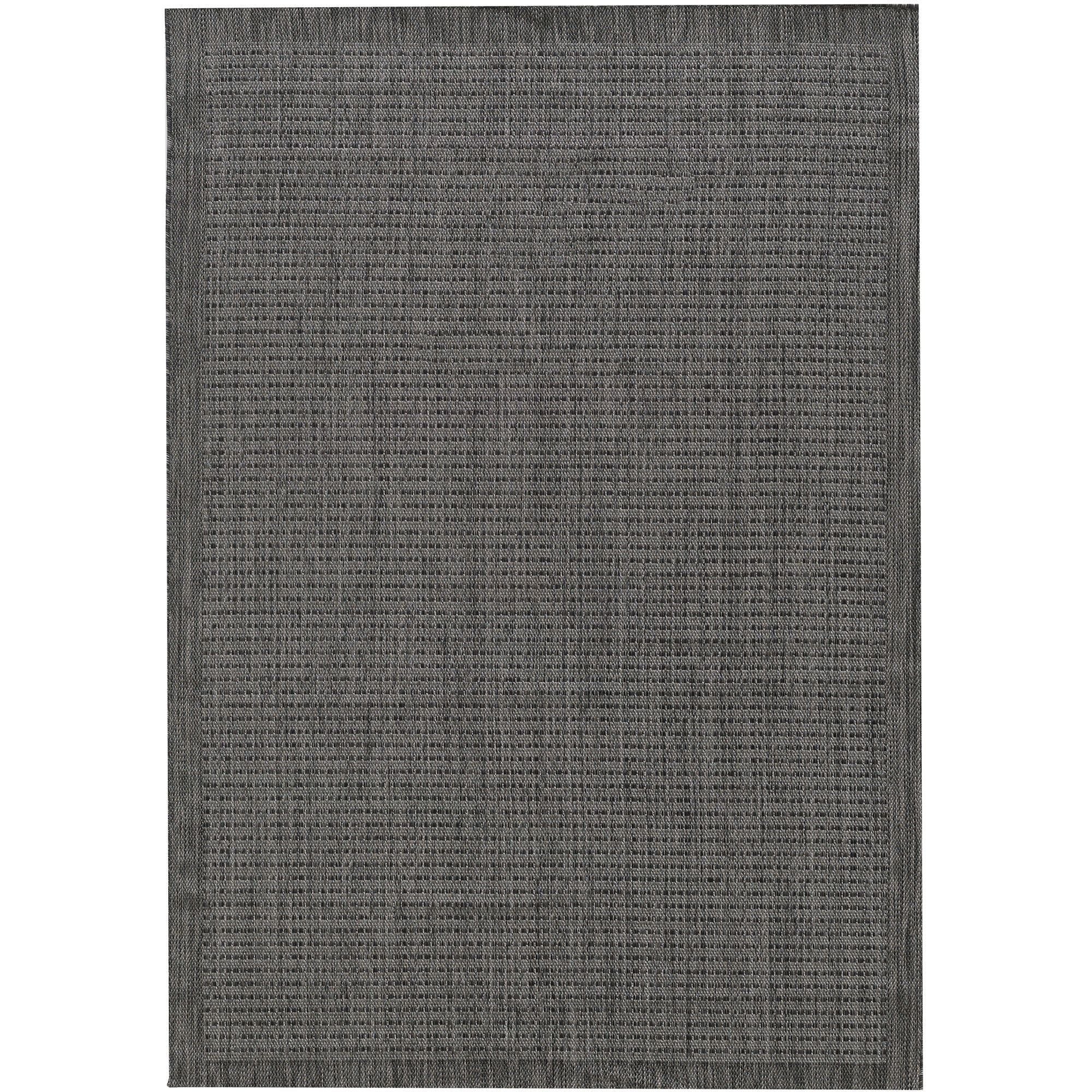 Outdoorteppiche, Unicolor, Farbe Schwarz, Teppich für Terasse-Balkon-Küche, Rücken aus Polypropylen - Image 2