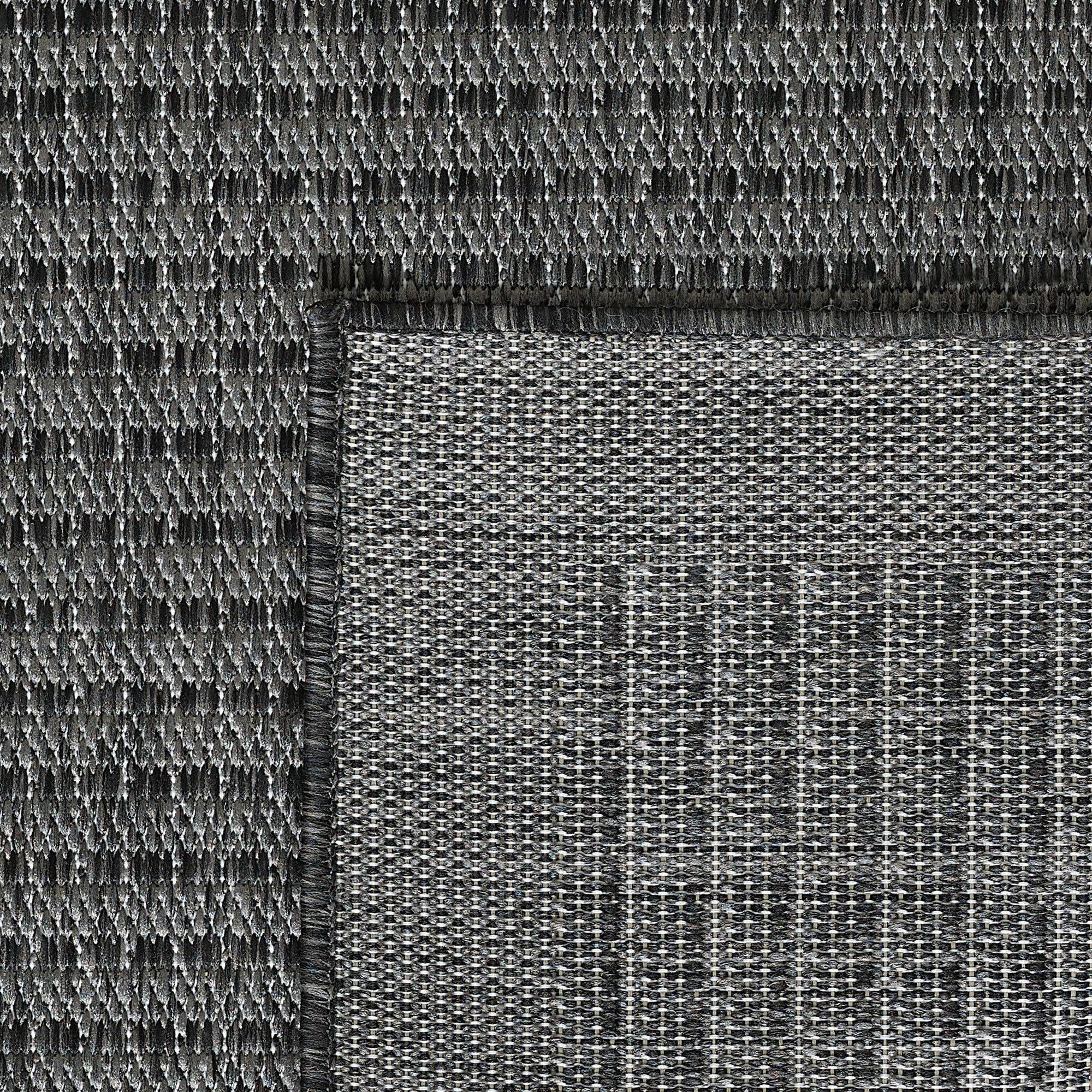 Outdoorteppiche, Unicolor, Farbe Schwarz, Teppich für Terasse-Balkon-Küche, Rücken aus Polypropylen - Image 7