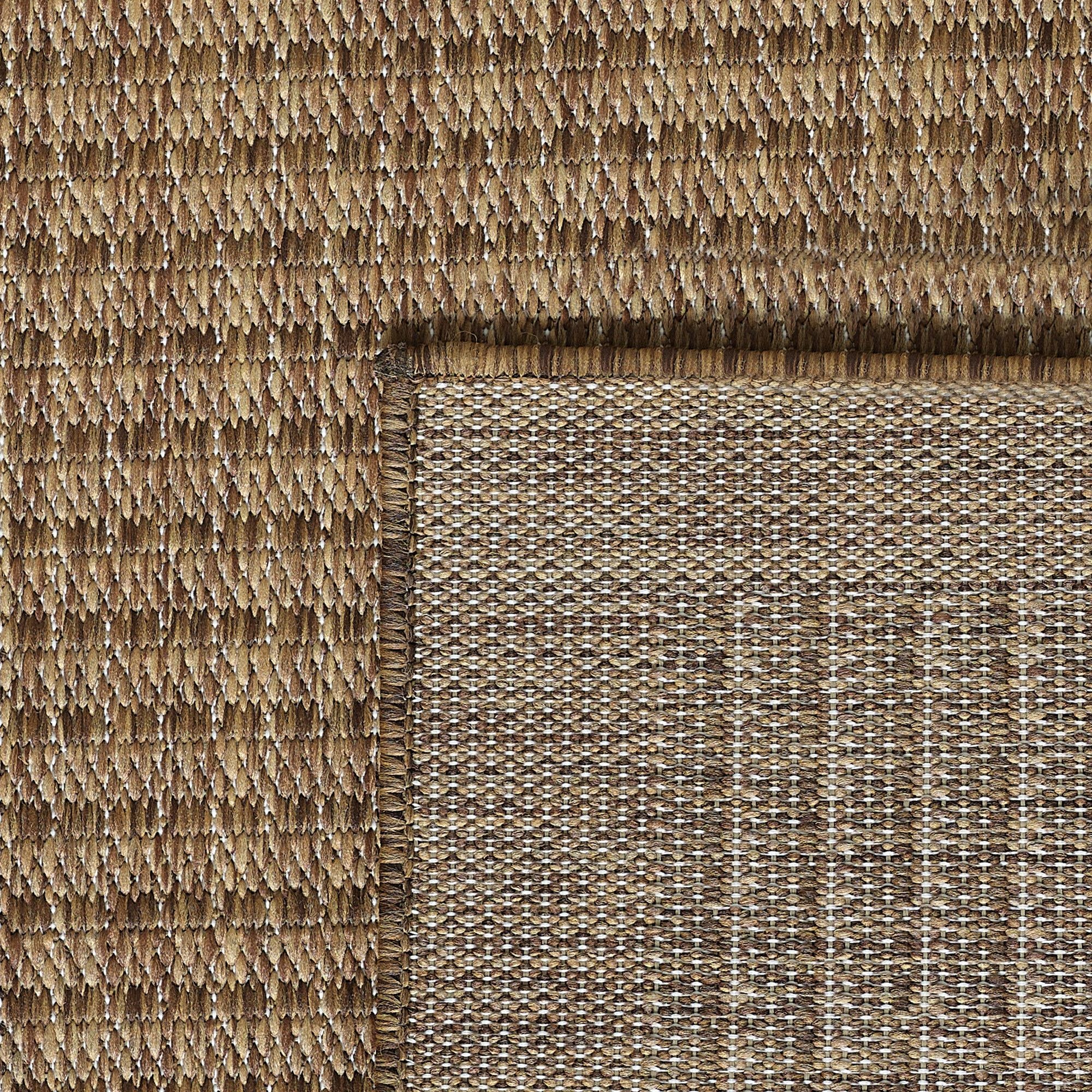 Outdoorteppiche, Unicolor, Farbe Braun, Teppich für Terasse-Balkon-Küche, Rücken aus Polypropylen - Image 7