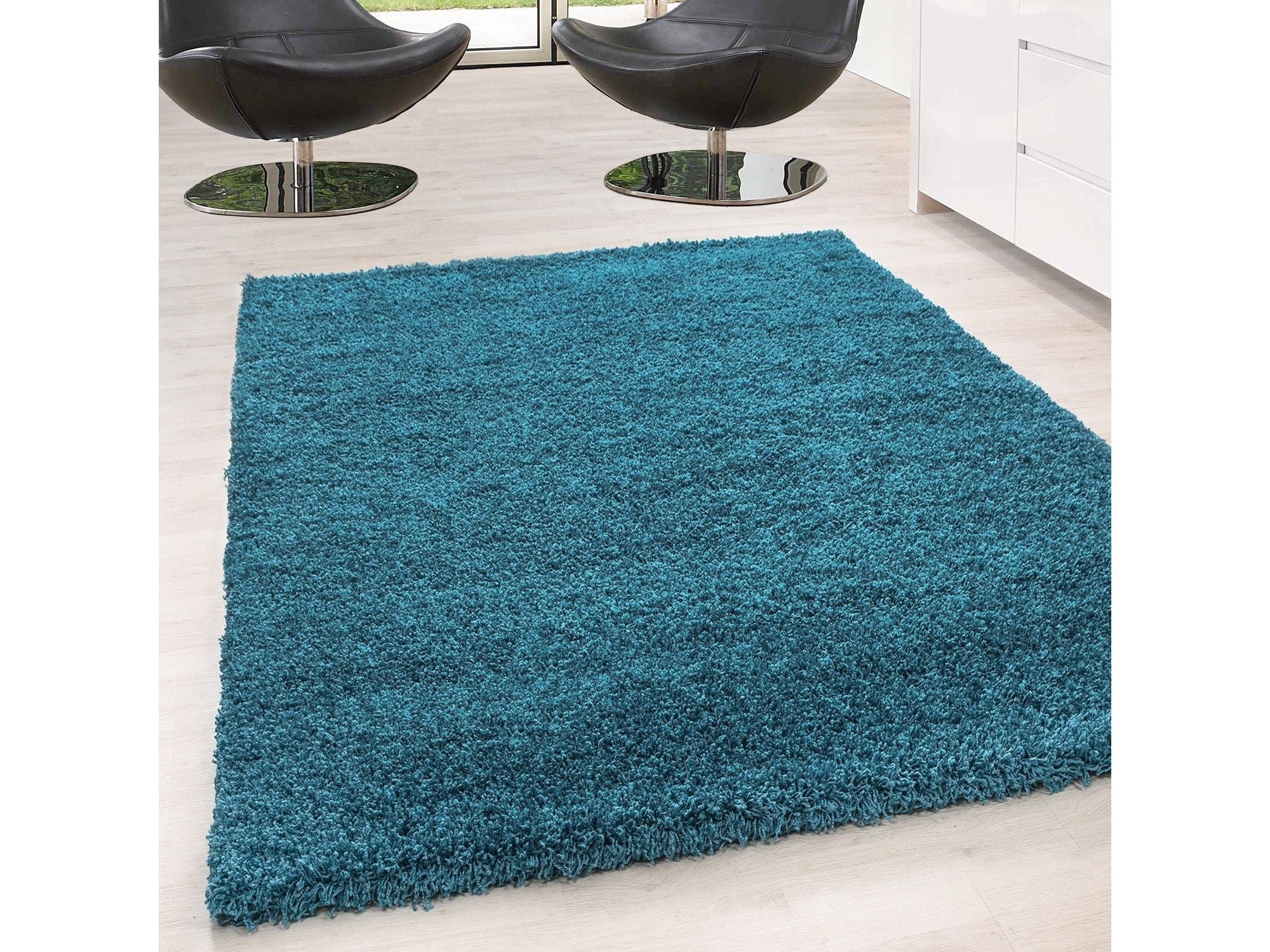 DREAM Hochflor Shaggy Teppich: Super Soft Türkis