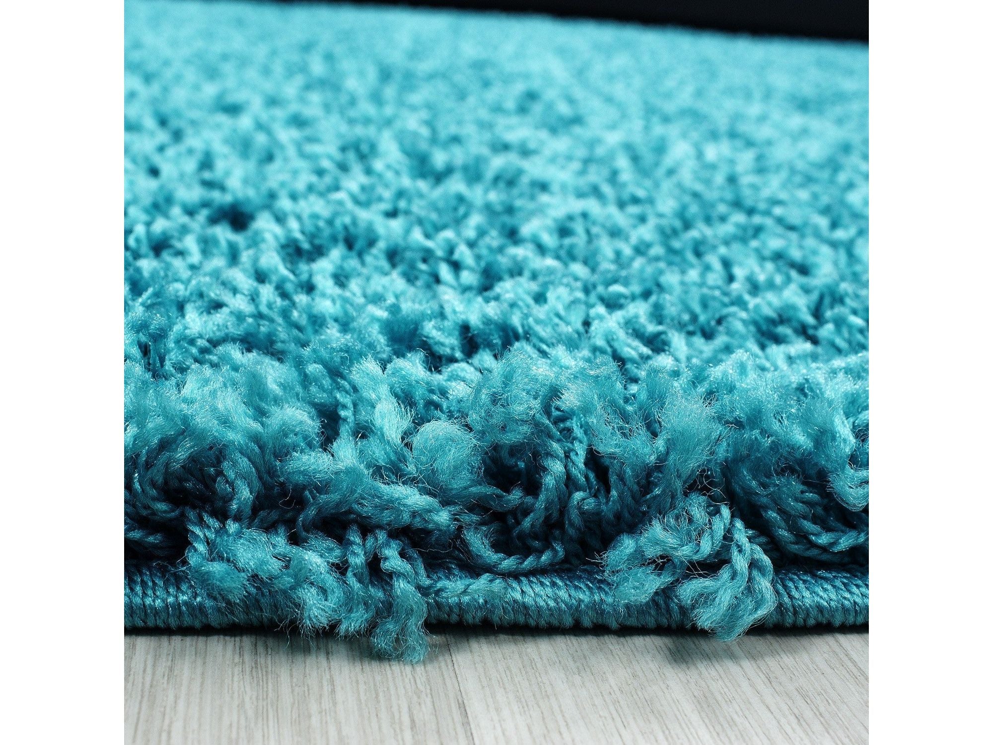 DREAM Hochflor Shaggy Teppich: Super Soft Türkis - Image 4