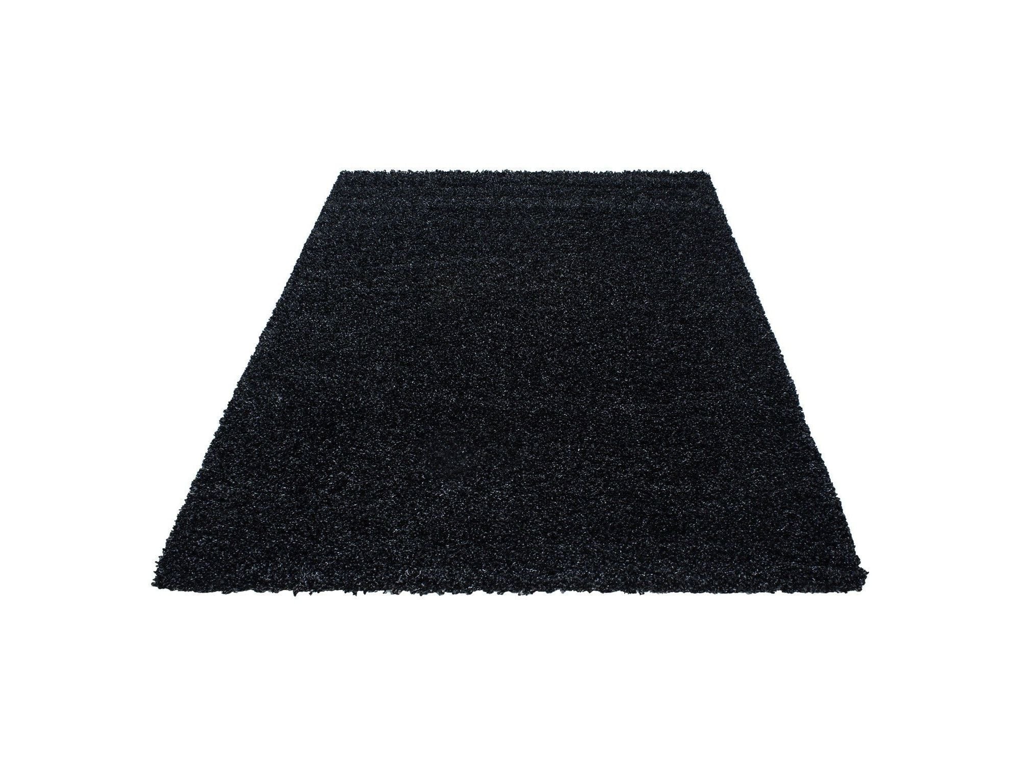 Hochflor Langflor Wohnzimmer Shaggy Teppich Unifarbe Florhöhe 5cm Anthrazit - Image 5