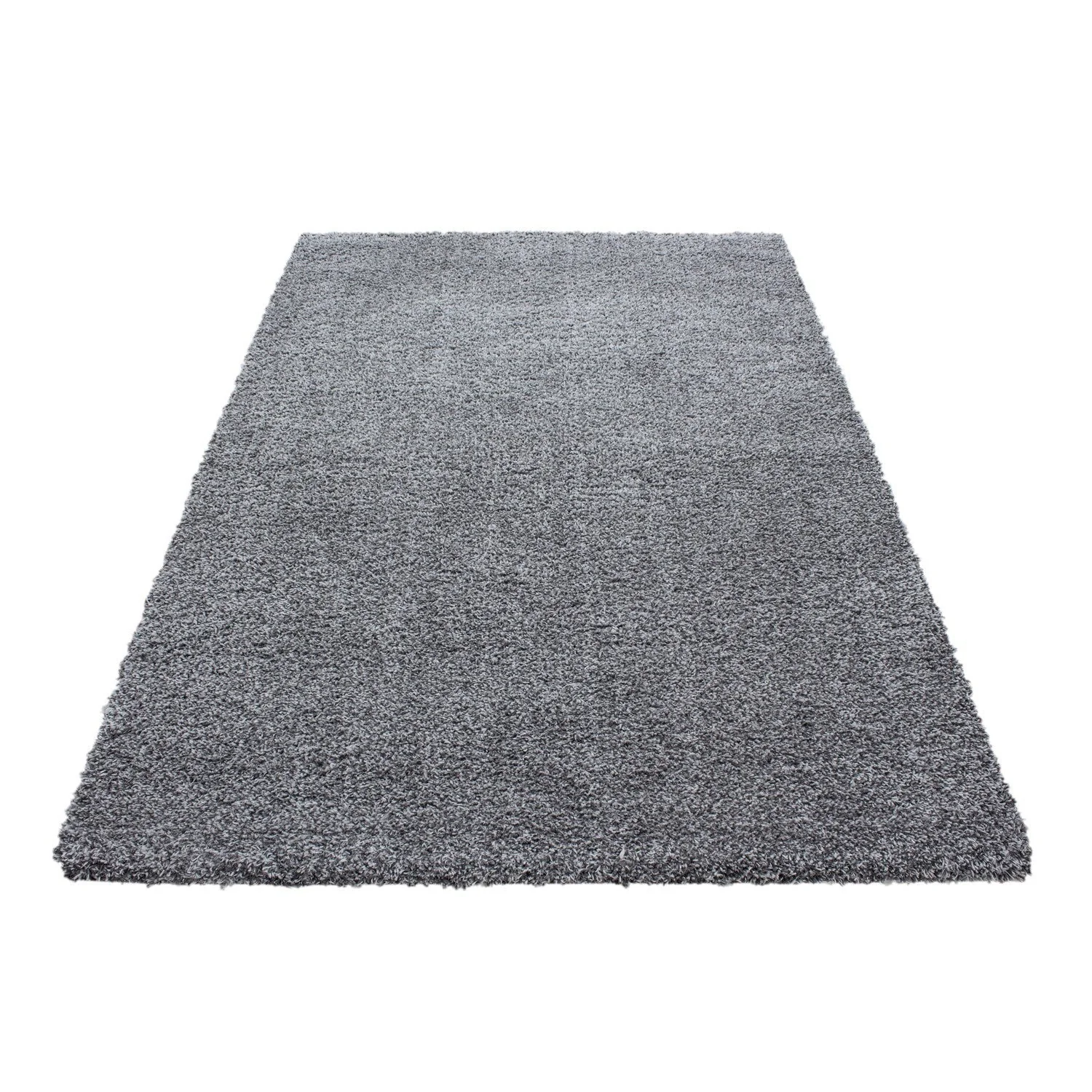 Hochflor Supersoft Shaggy kuscheliger Teppich extreme weich Unifarbe Hellgrau - Image 4