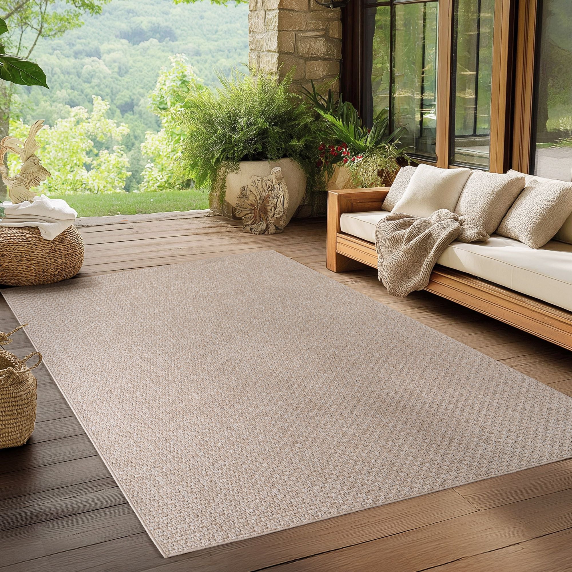 Ibiza Schlichter Boho In- & Outdoorteppich Läufer - Image 7