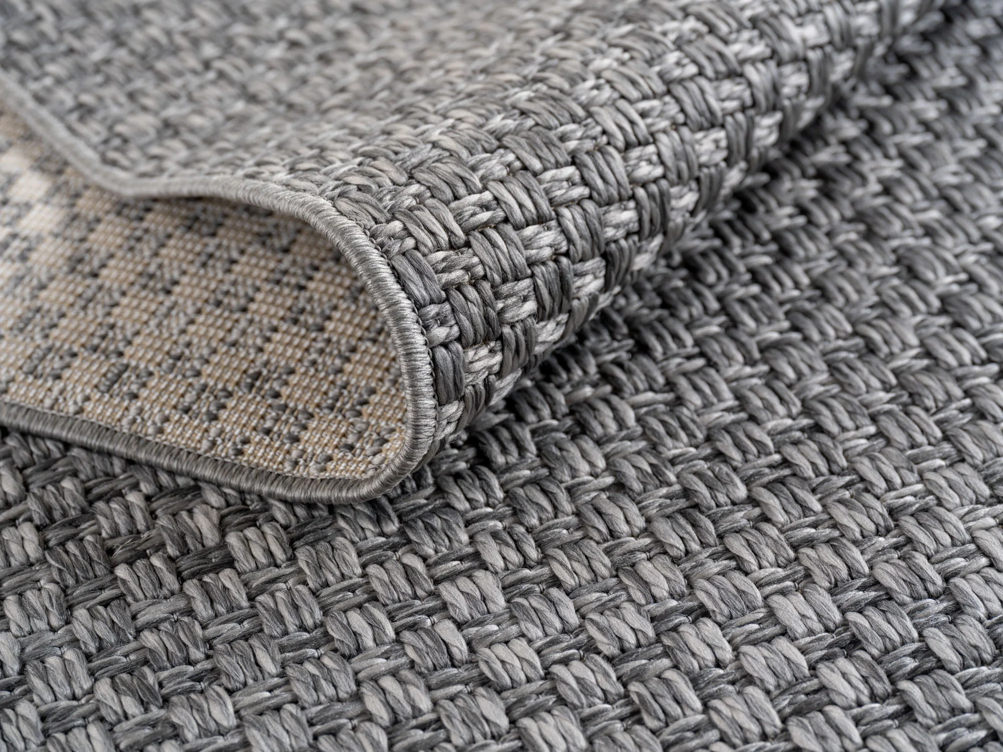 Boho In- & Outdoor Teppich Läufer in Grau - Image 5