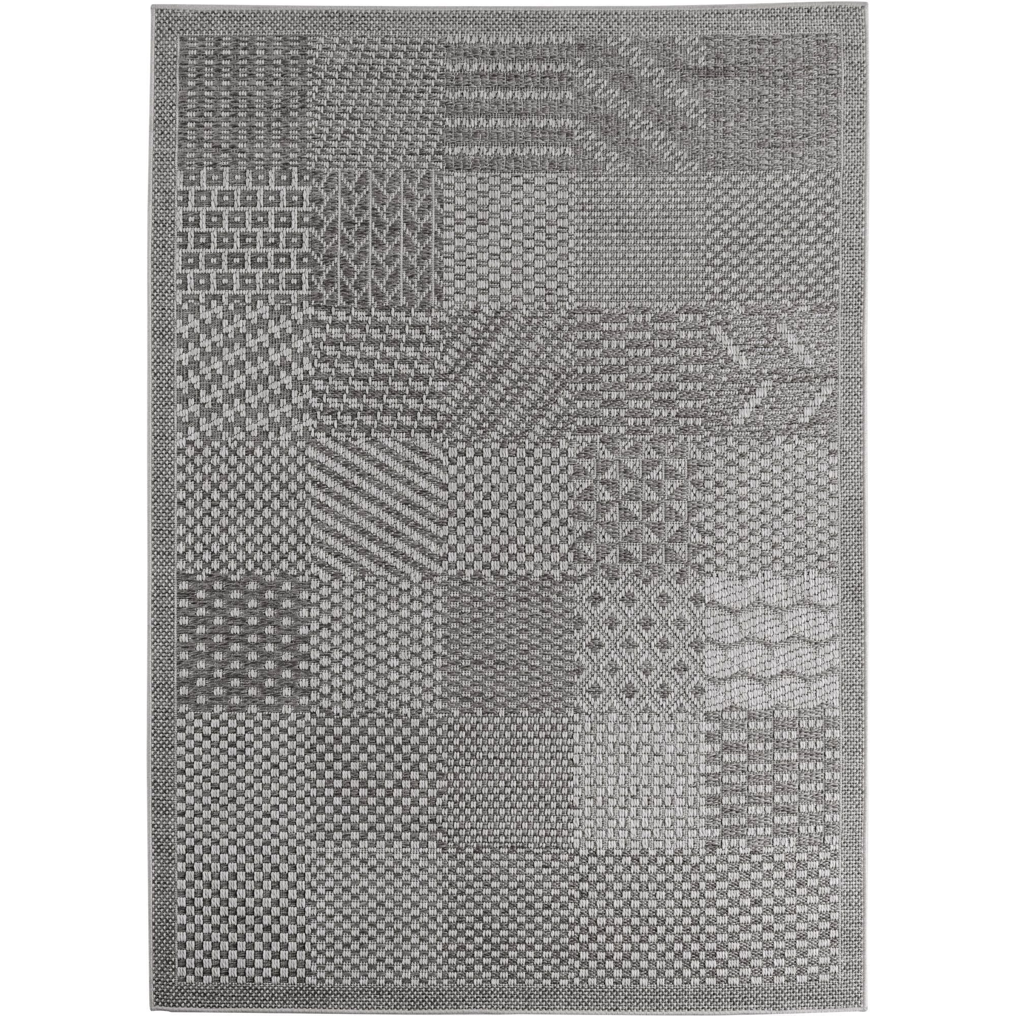 In- & Outdoorteppiche Grau 8x15 cm Läufer, Wetterfest & UV-beständig, Ideal für Küche, Balkon, Terrasse, Wohnzimmer und Esszimmer, Einfarbig im Boho-Stil. - Image 2