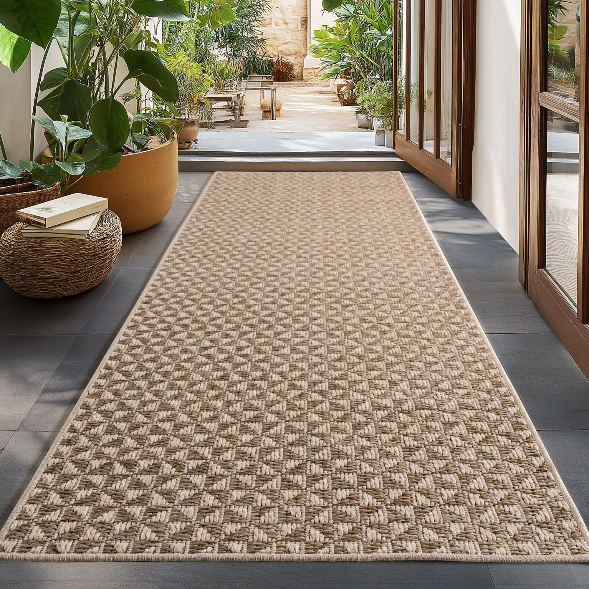 Ibiza In- & Outdoorteppich Läufer in Beige