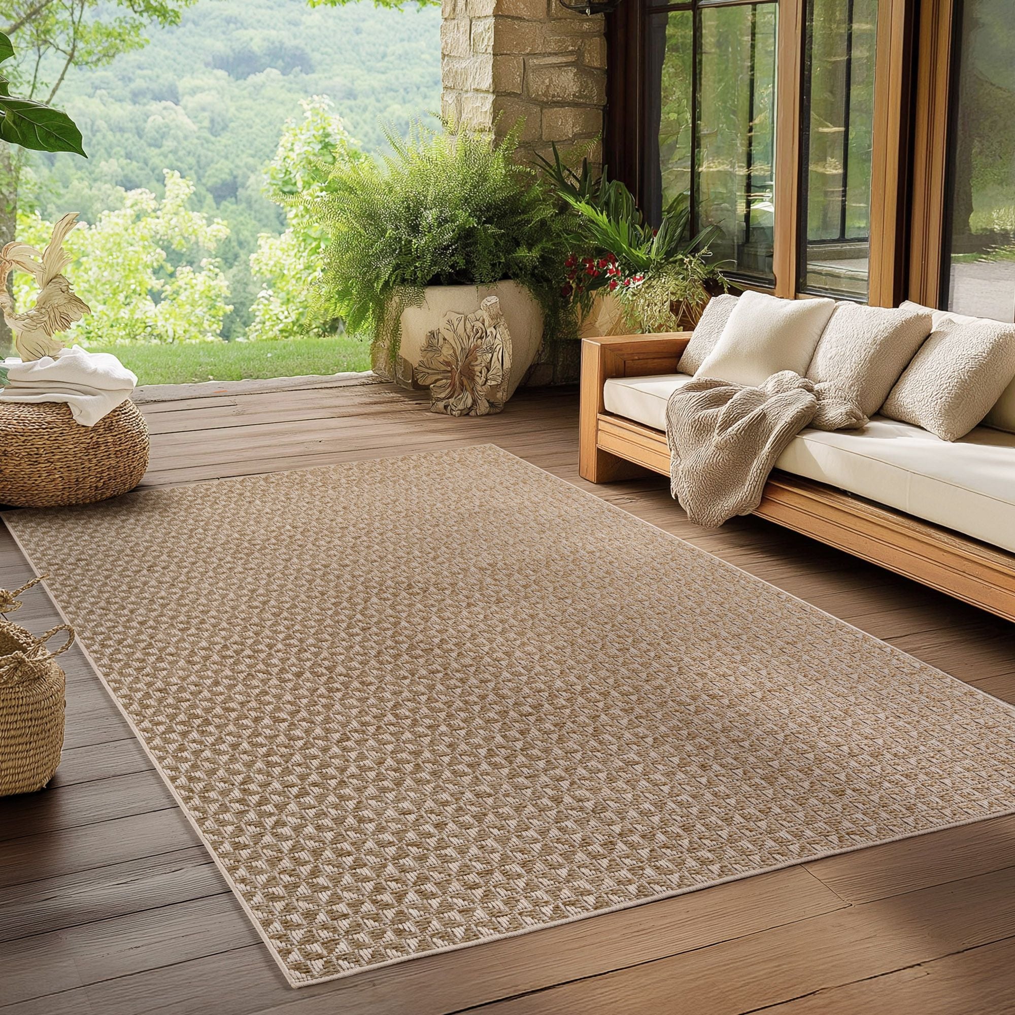 Ibiza In- & Outdoorteppich Läufer in Beige - Image 7