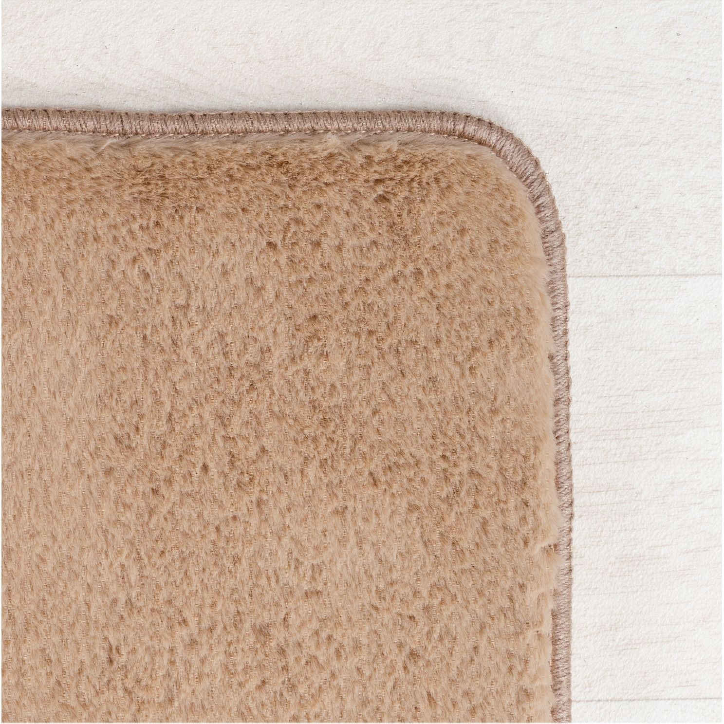 Läufer Teppich Beige 6x1 cm – Waschbarer Kurzflorteppicheteppiche, rutschfest & weich, modernes einfarbiges Design für Schlafzimmer, Küche & Flur - Image 3