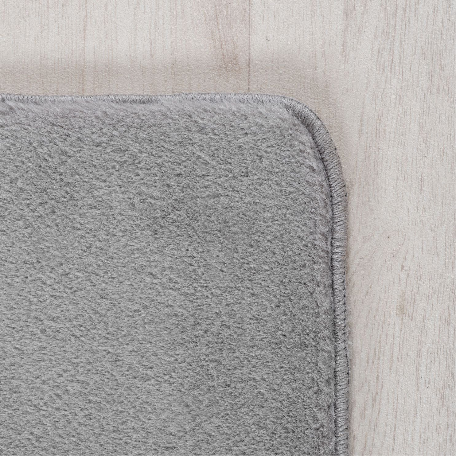 Läufer Teppich Silber 6x1 cm – Waschbarer Kurzflorteppicheteppiche, rutschfest & weich, modernes einfarbiges Design für Schlafzimmer, Küche & Flur - Image 3