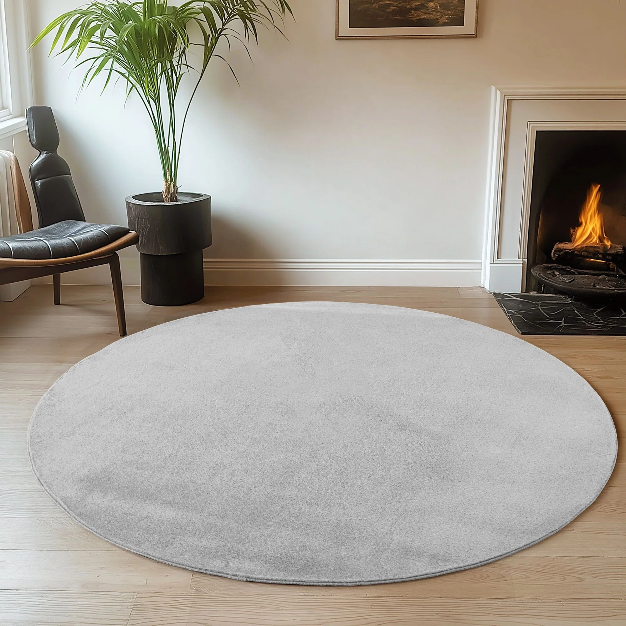 Läufer Teppich Silber 6x1 cm – Waschbarer Kurzflorteppicheteppiche, rutschfest & weich, modernes einfarbiges Design für Schlafzimmer, Küche & Flur - Image 7