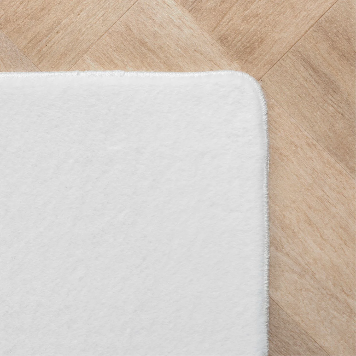 Läufer Teppich Weiss 6x1 cm – Waschbarer Kurzflorteppicheteppiche, rutschfest & weich, modernes einfarbiges Design für Schlafzimmer, Küche & Flur - Image 3