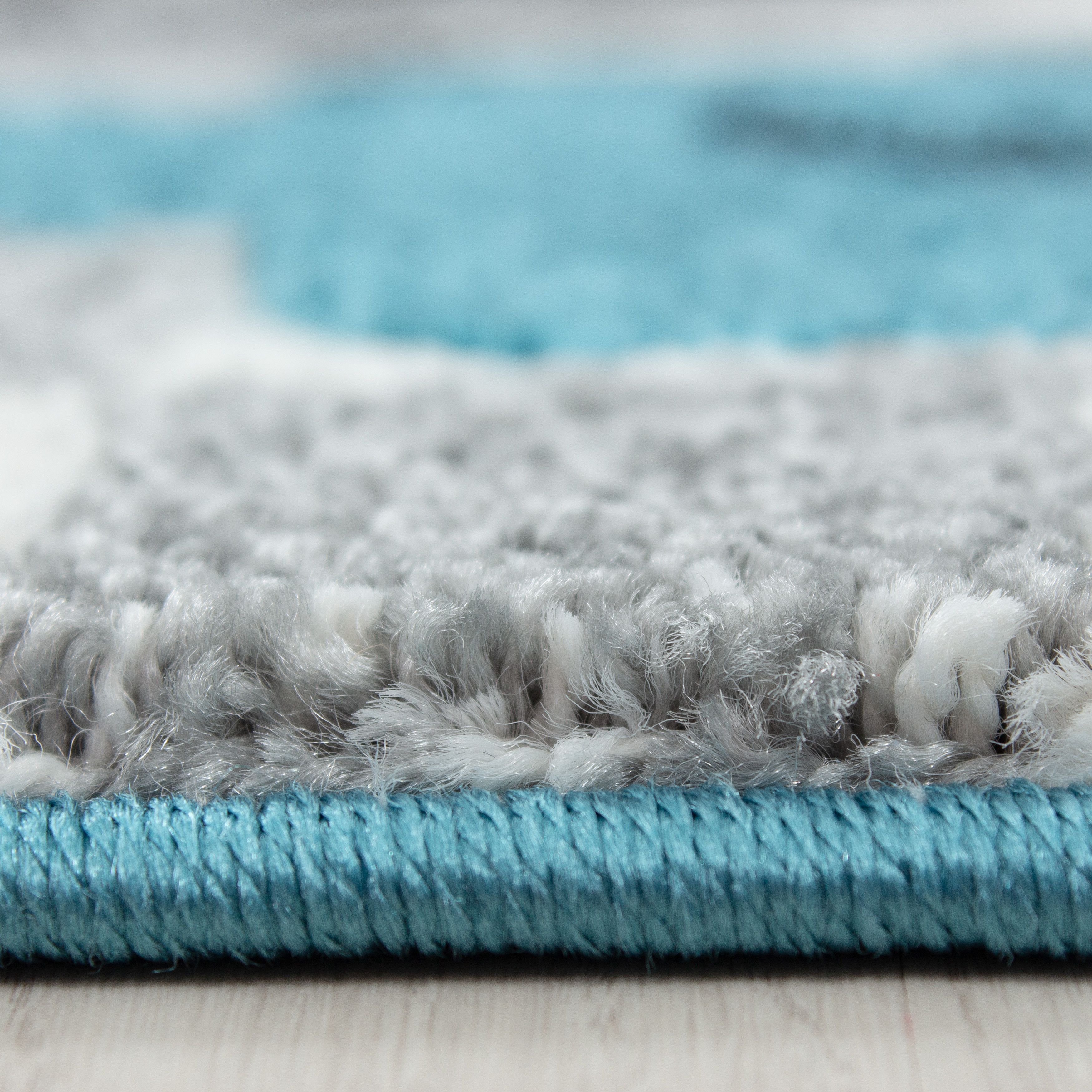 Kinderteppiche, Rennwagen, Farbe Blau, Teppich für Kinderzimmer, Rücken aus Jute - Image 4