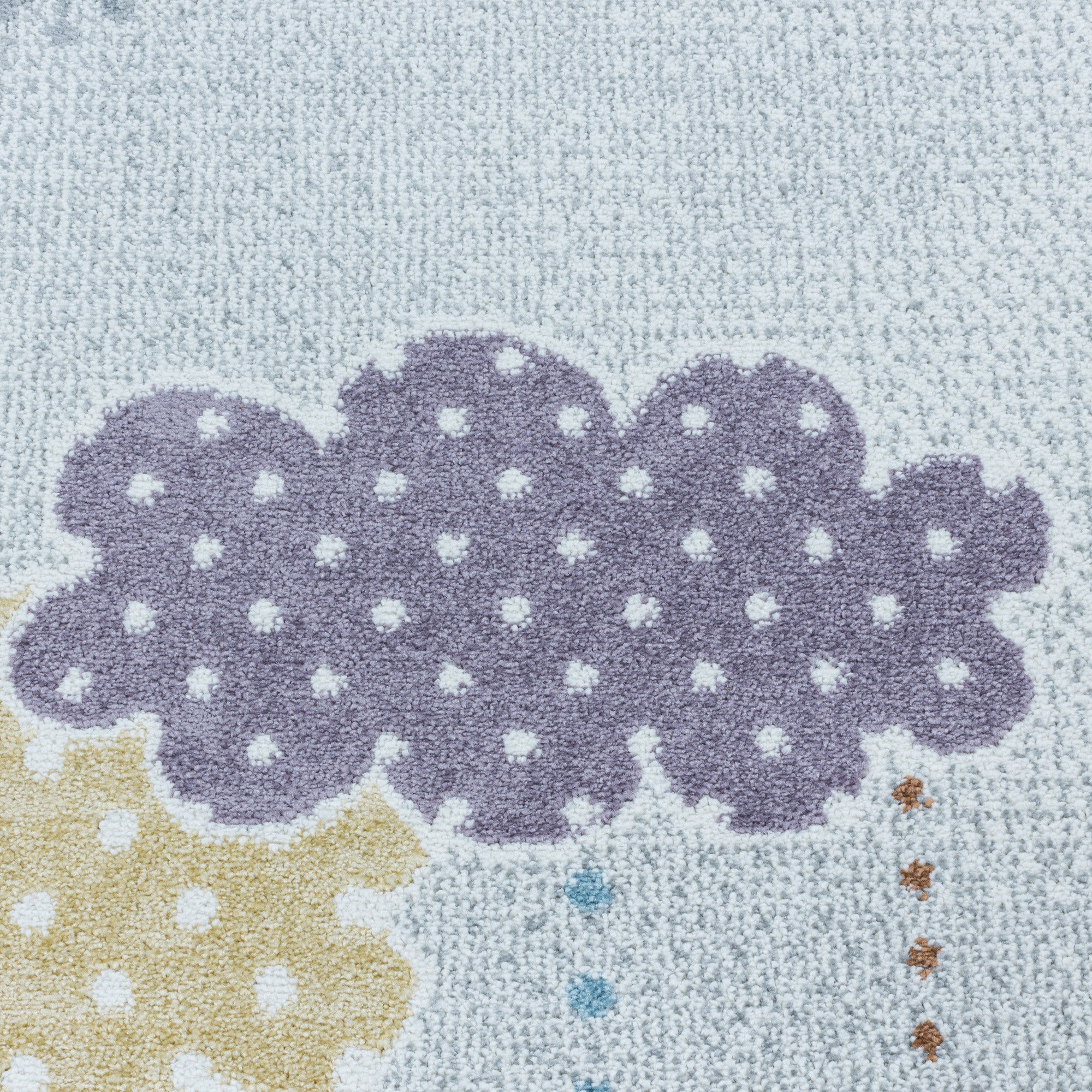 Kurzflor Kinderzimmer Teppich mit bunten Wolken - Image 7