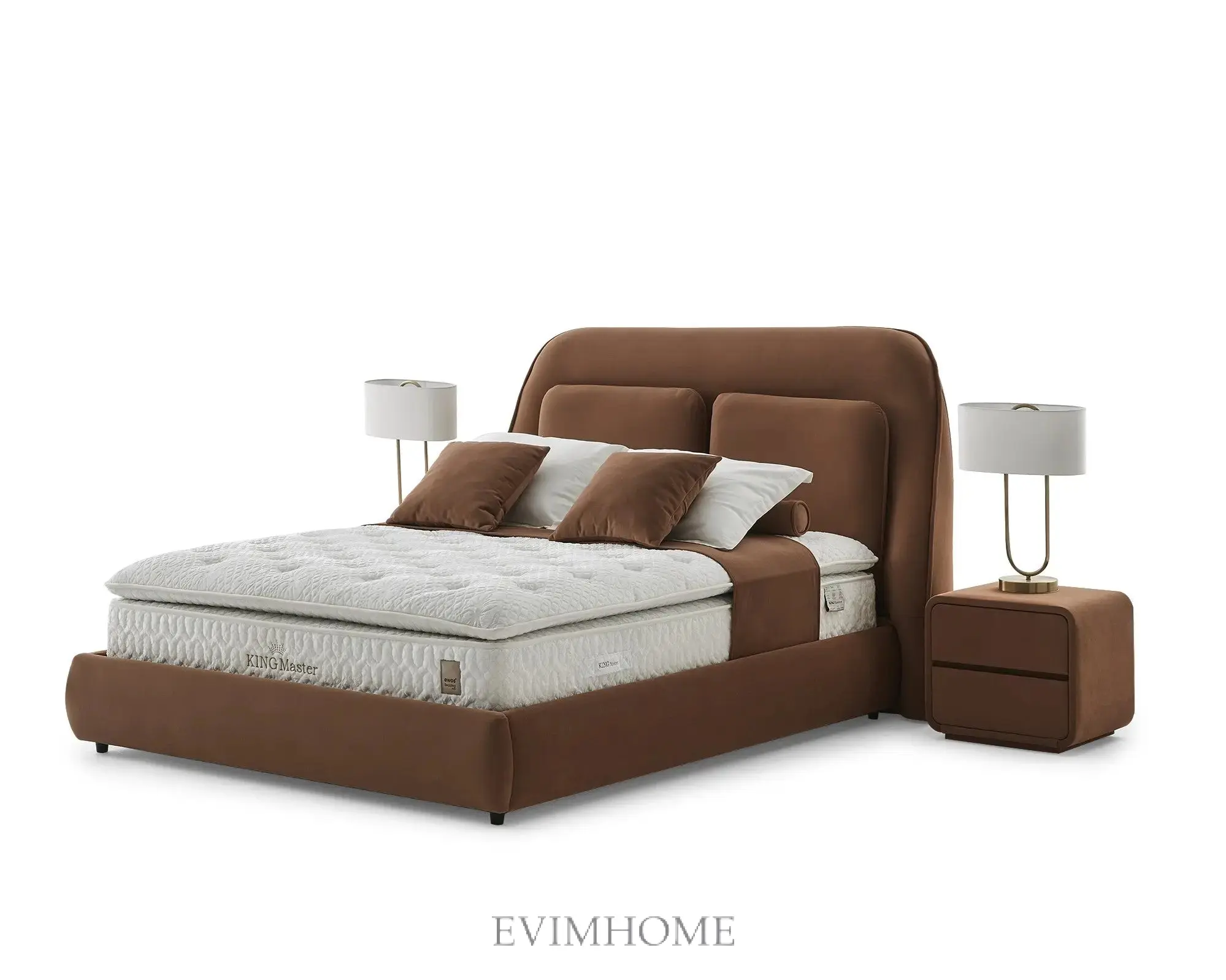 Kingmaster Venedik Boxspringbett mit plushigem Luxuskomfort - Image 3