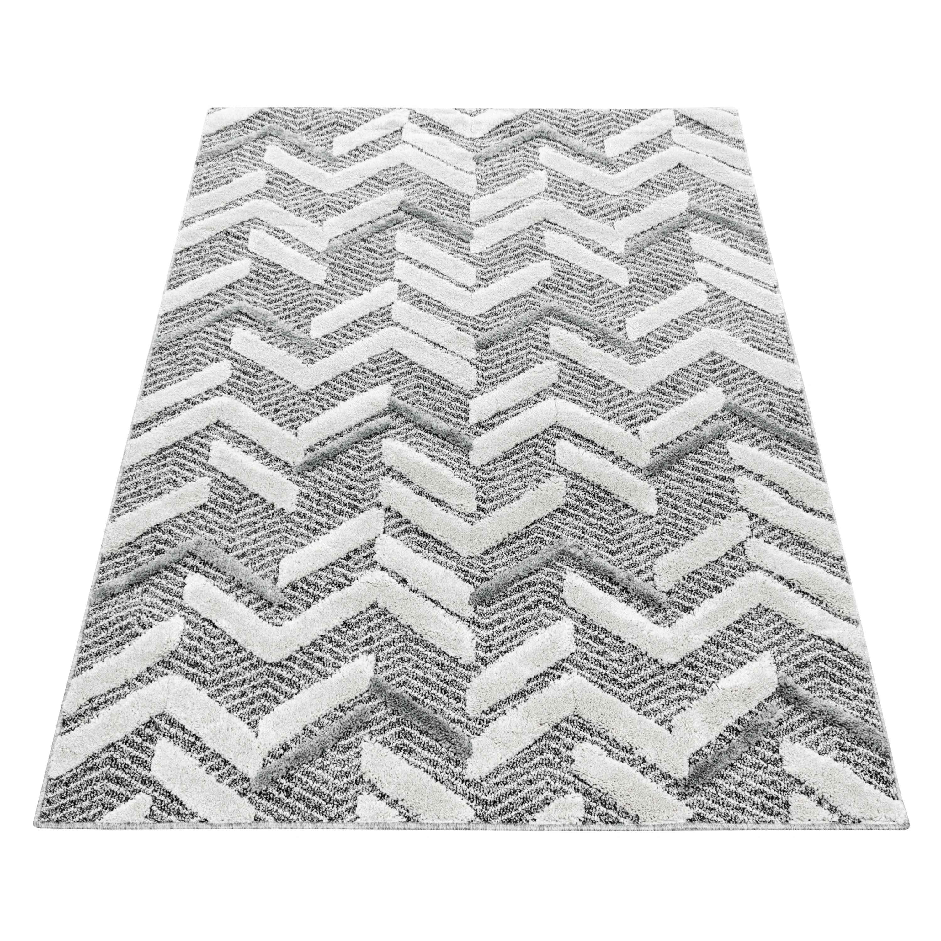 Kurzflor Design Teppich MIA Looped Flor Abstrakte Wellen Muster - Image 3