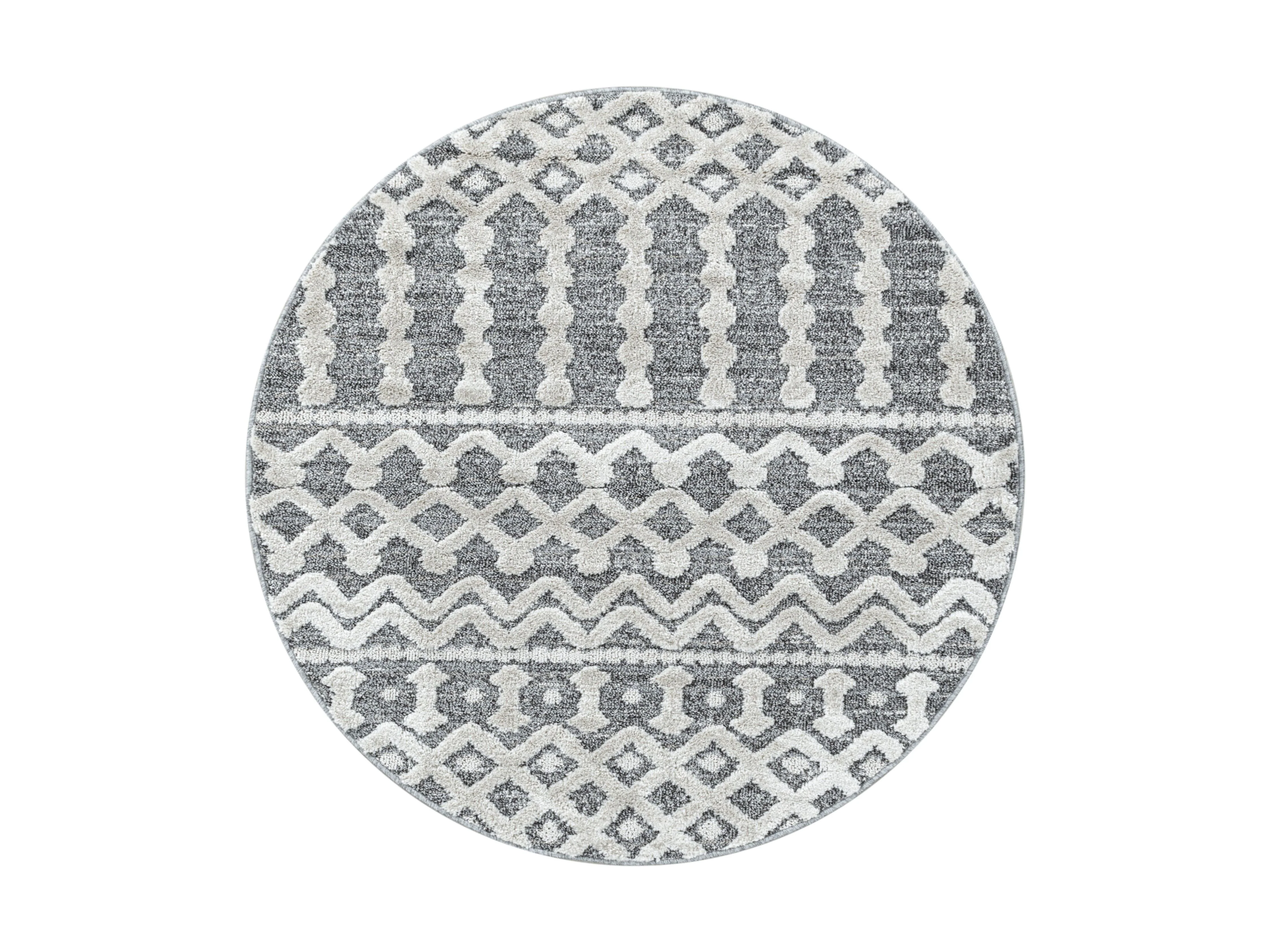 Kurzflor Design Teppich MIA Looped Flor Inka Linien Muster - Image 4