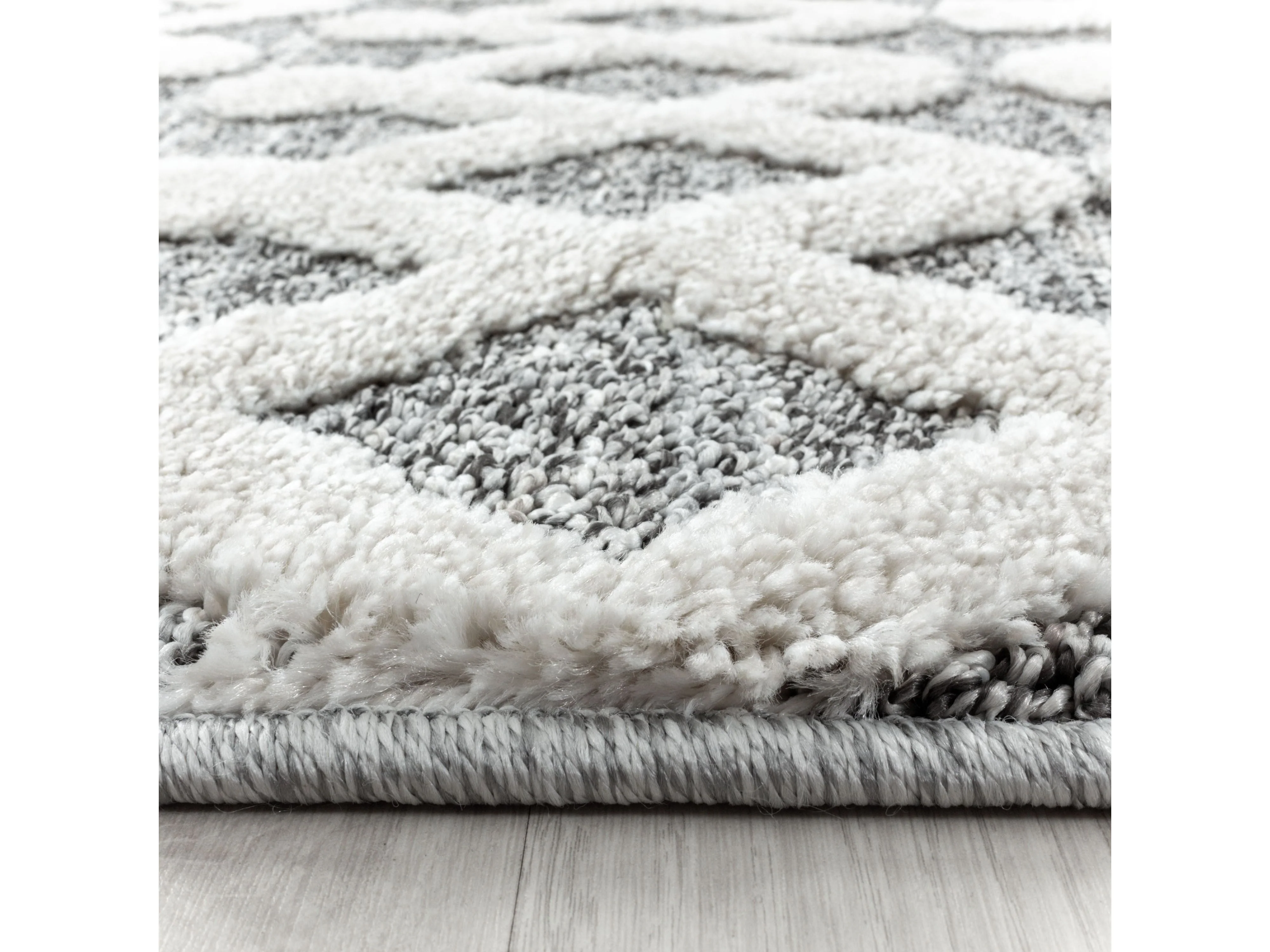 Kurzflor Design Teppich MIA Looped Flor Inka Linien Muster - Image 5