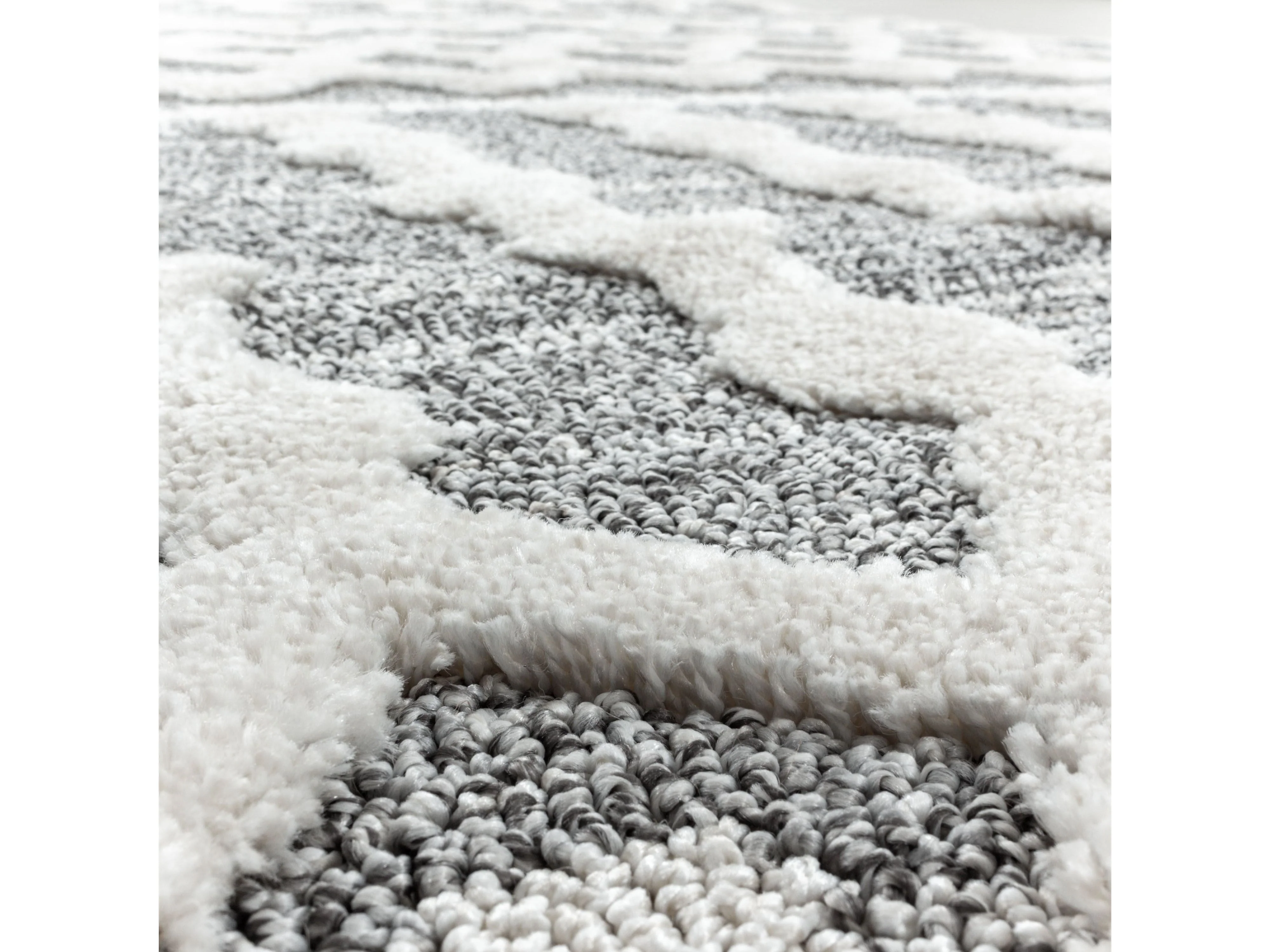 Kurzflor Design Teppich MIA Looped Flor Inka Linien Muster - Image 6