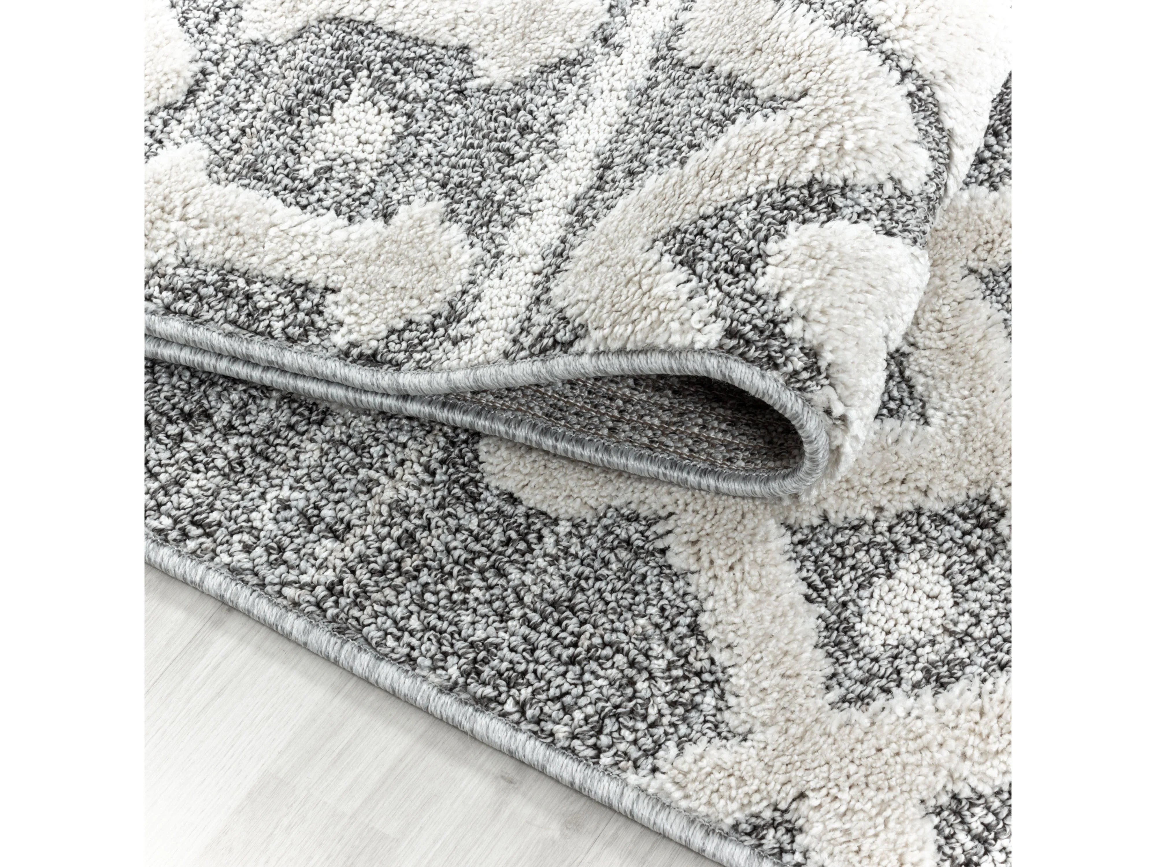 Kurzflor Design Teppich MIA Looped Flor Inka Linien Muster - Image 7