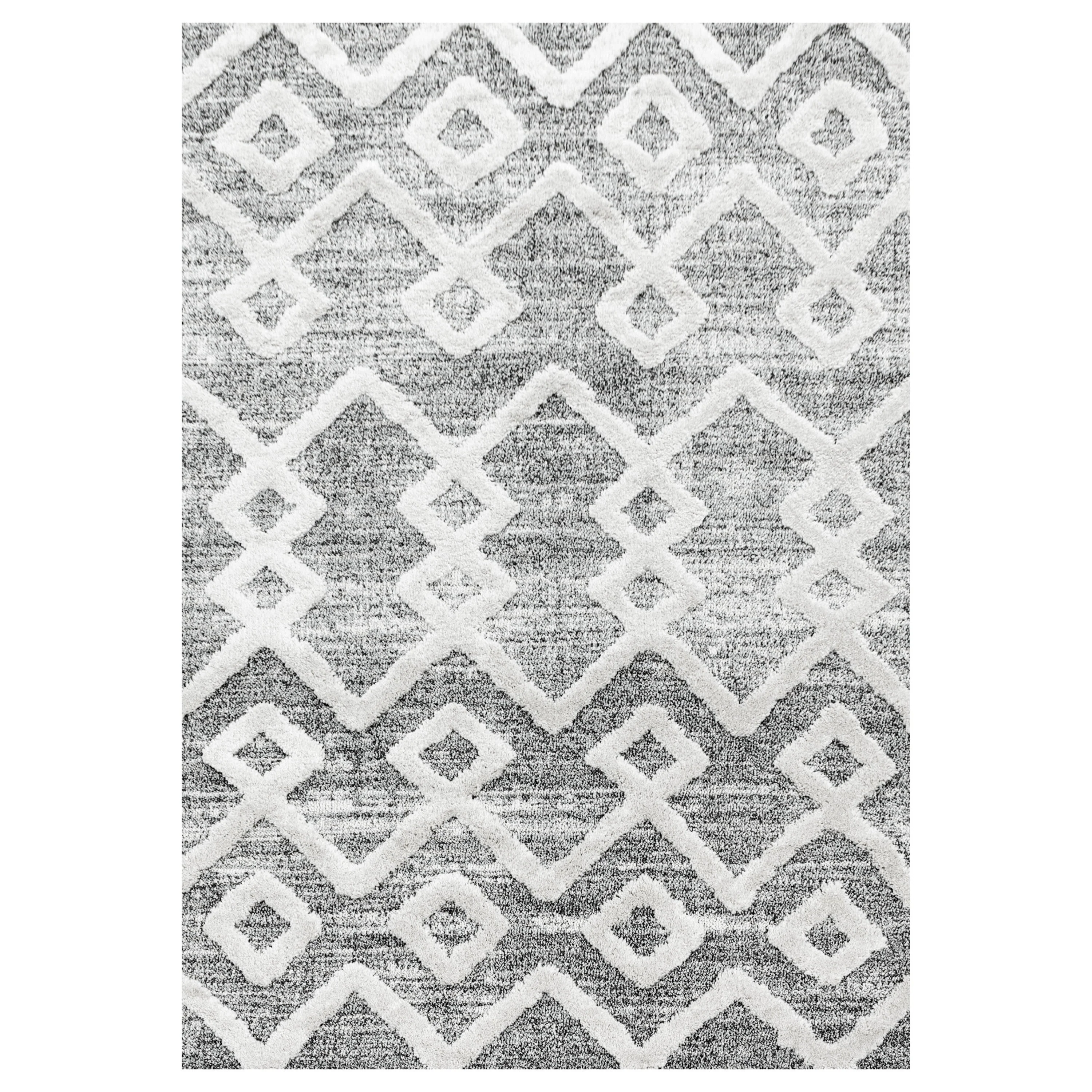 Kurzflor Design Teppich MIA Looped Flor Inka Rauten Muster Abstrakt - Image 2