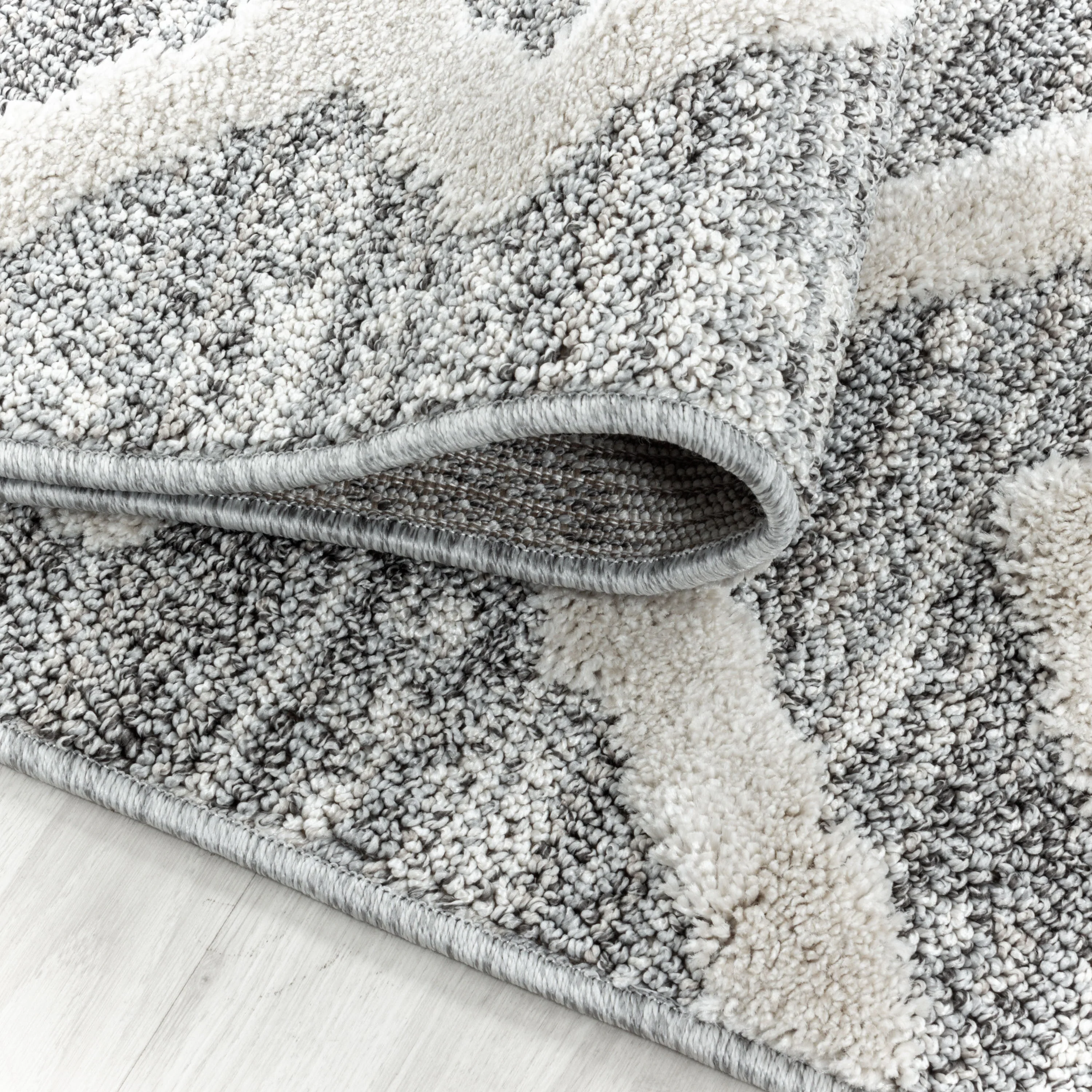Kurzflor Design Teppich MIA Looped Flor Inka Rauten Muster Abstrakt - Image 7