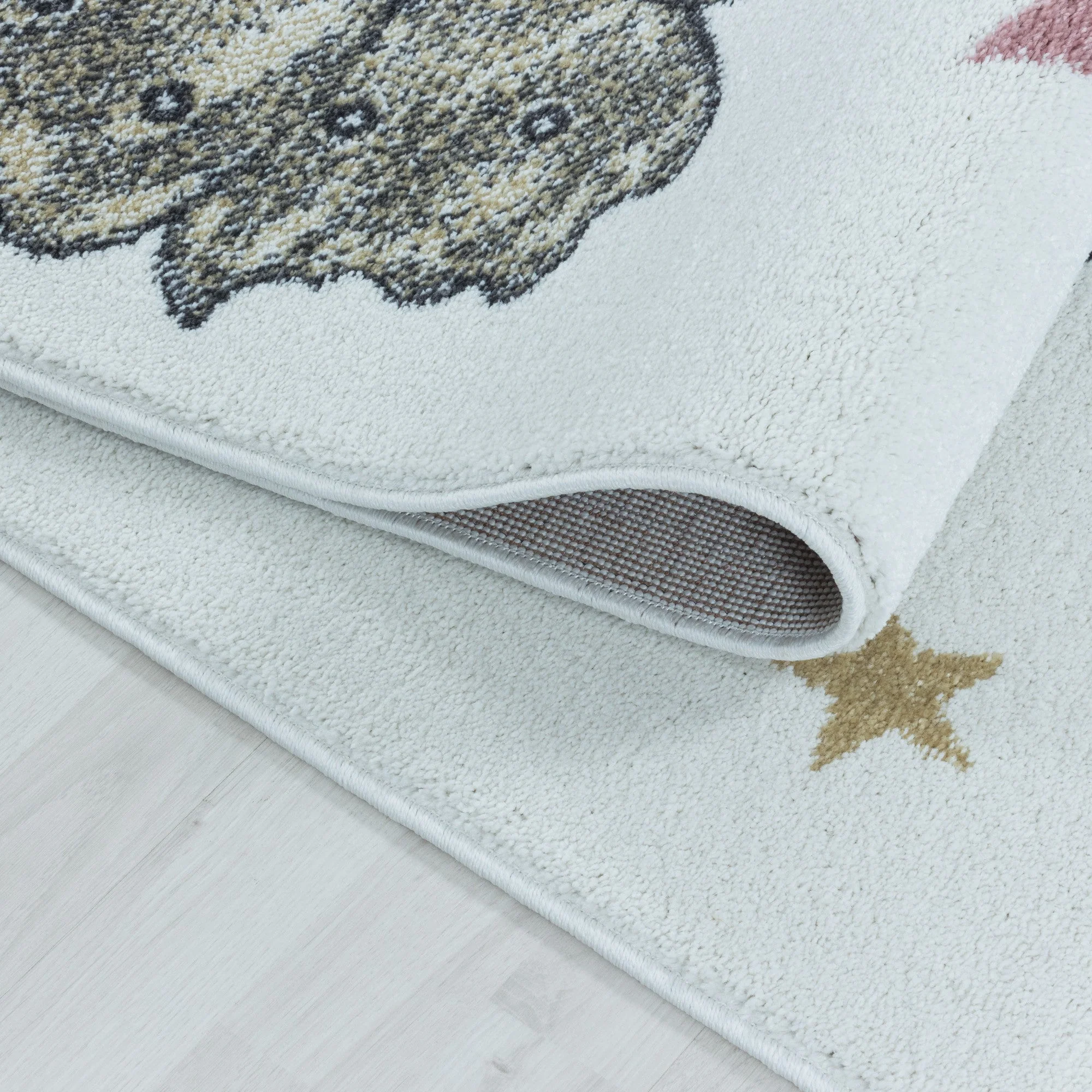 Kurzflor Kinderteppich Design Dino Baby Saurier Kinderzimmer Teppich Blau - Image 6