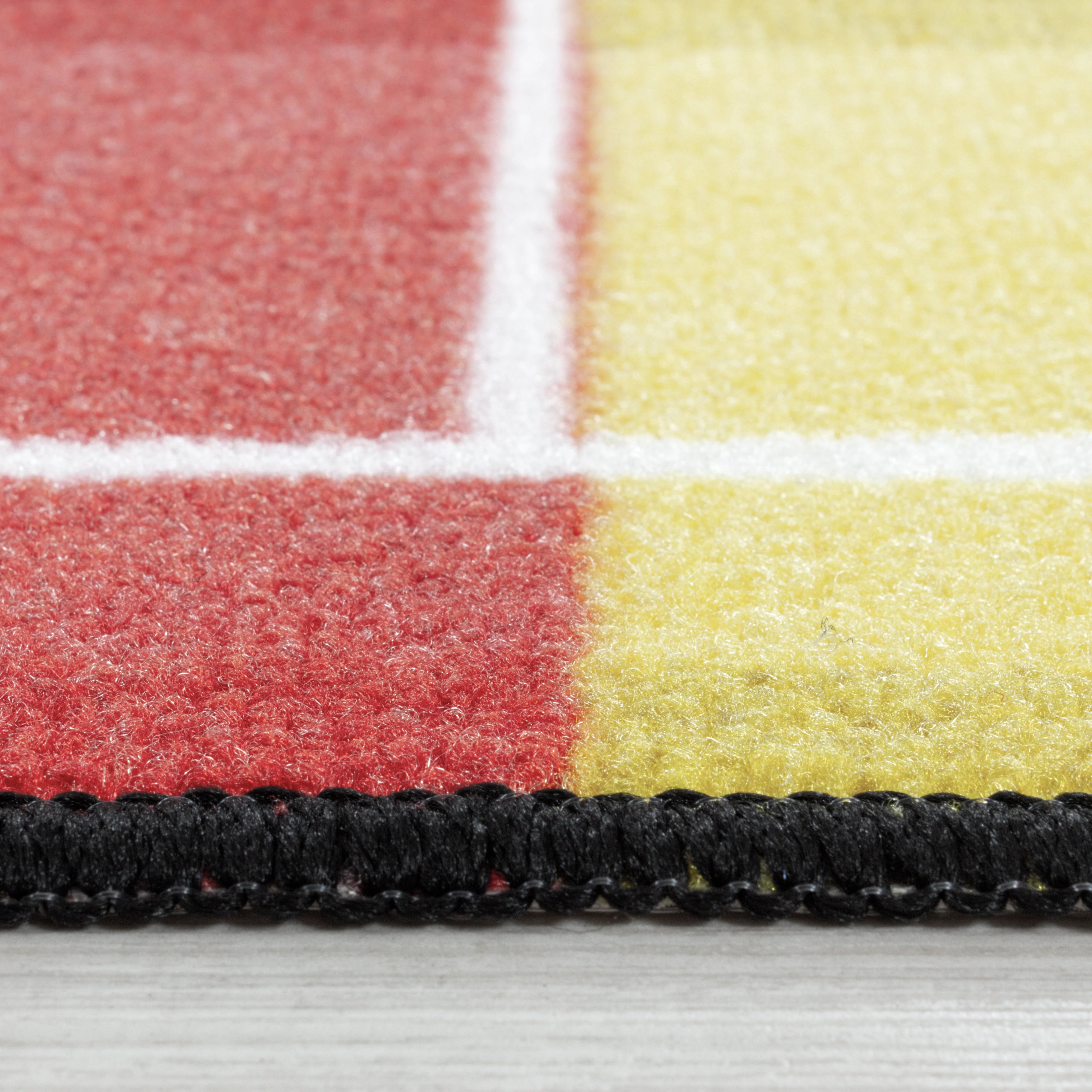 Kurzflor Kinderteppich Spielteppich Teppich Fussball Deutschland Rot - Image 4