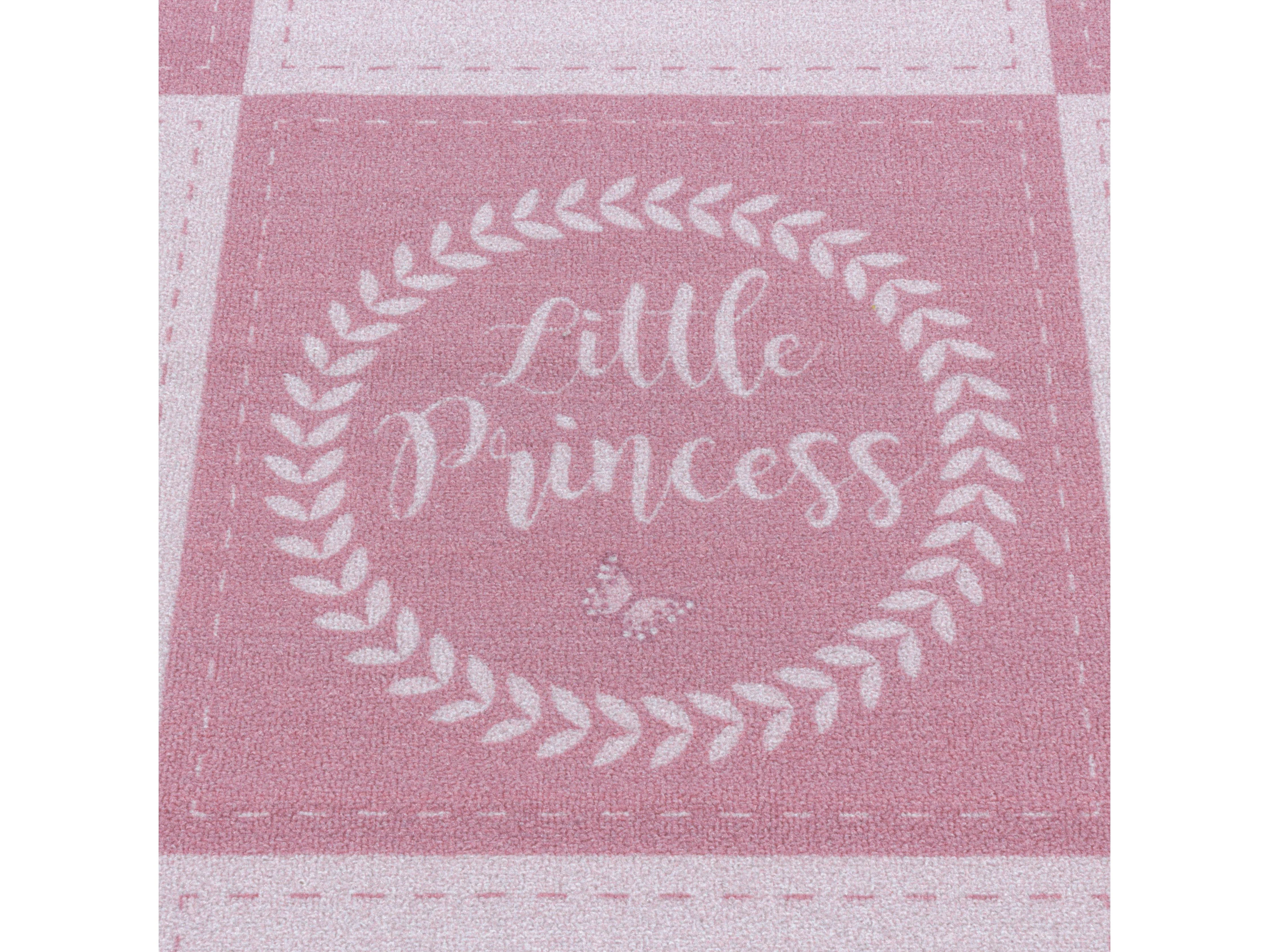 Kurzflor Kinderteppich Spielteppich Teppich Prinzessin Krone Zauberstab Pink - Image 5