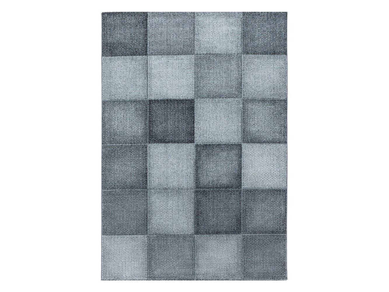 Kurzflor Teppich Modernes Quadrat Pixel Muster Weich Teppich Grau - Image 3
