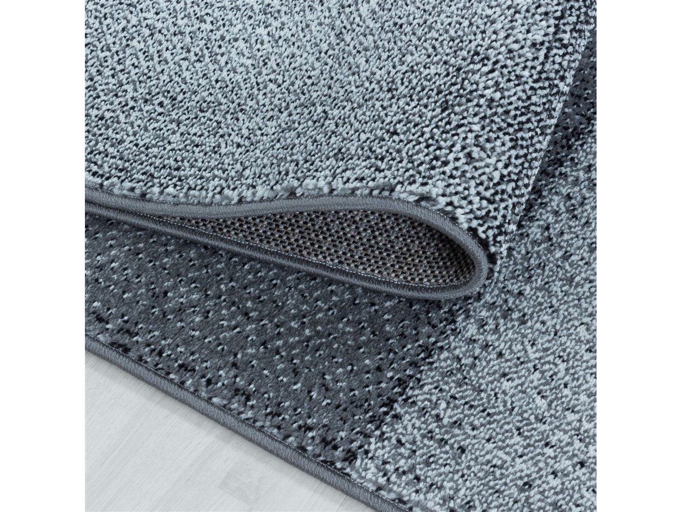 Kurzflor Teppich Modernes Quadrat Pixel Muster Weich Teppich Grau - Image 4
