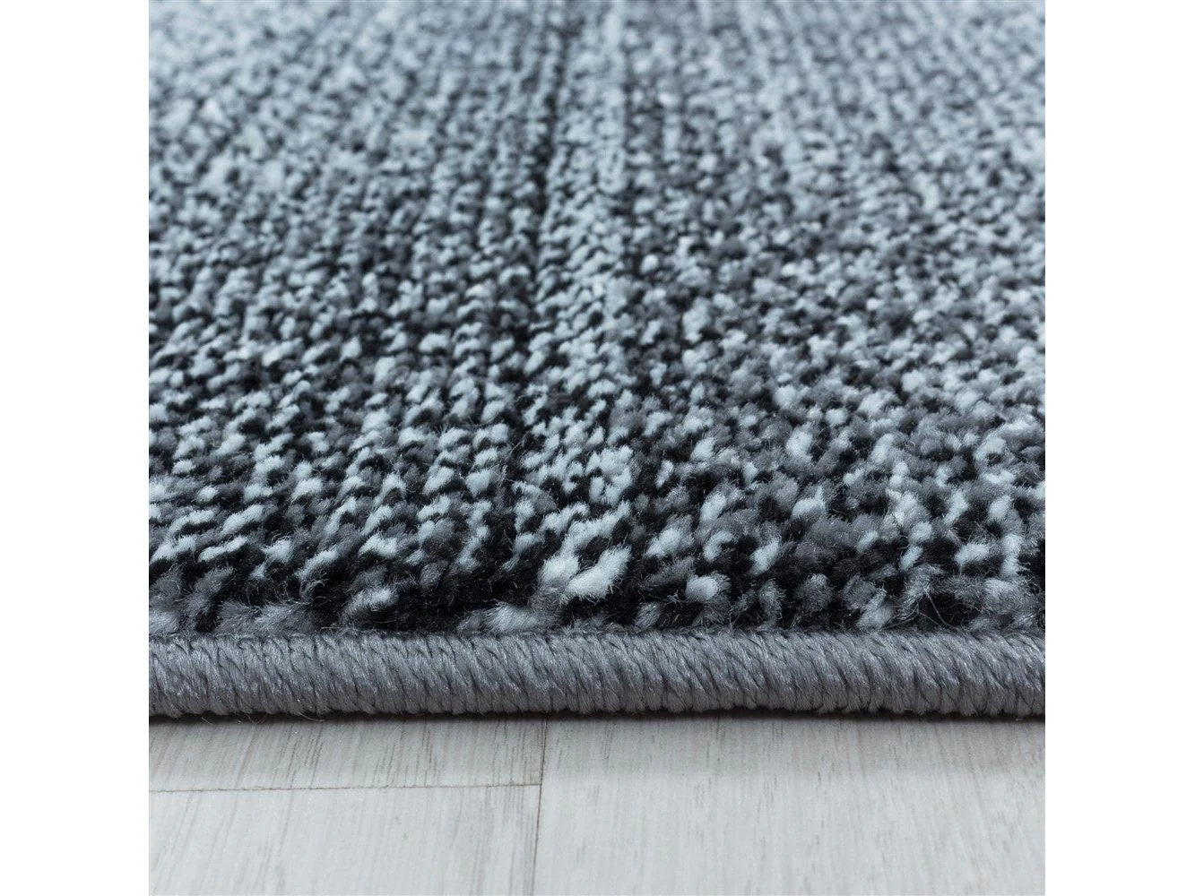 Kurzflor Teppich Modernes Quadrat Pixel Muster Weich Teppich Grau - Image 5