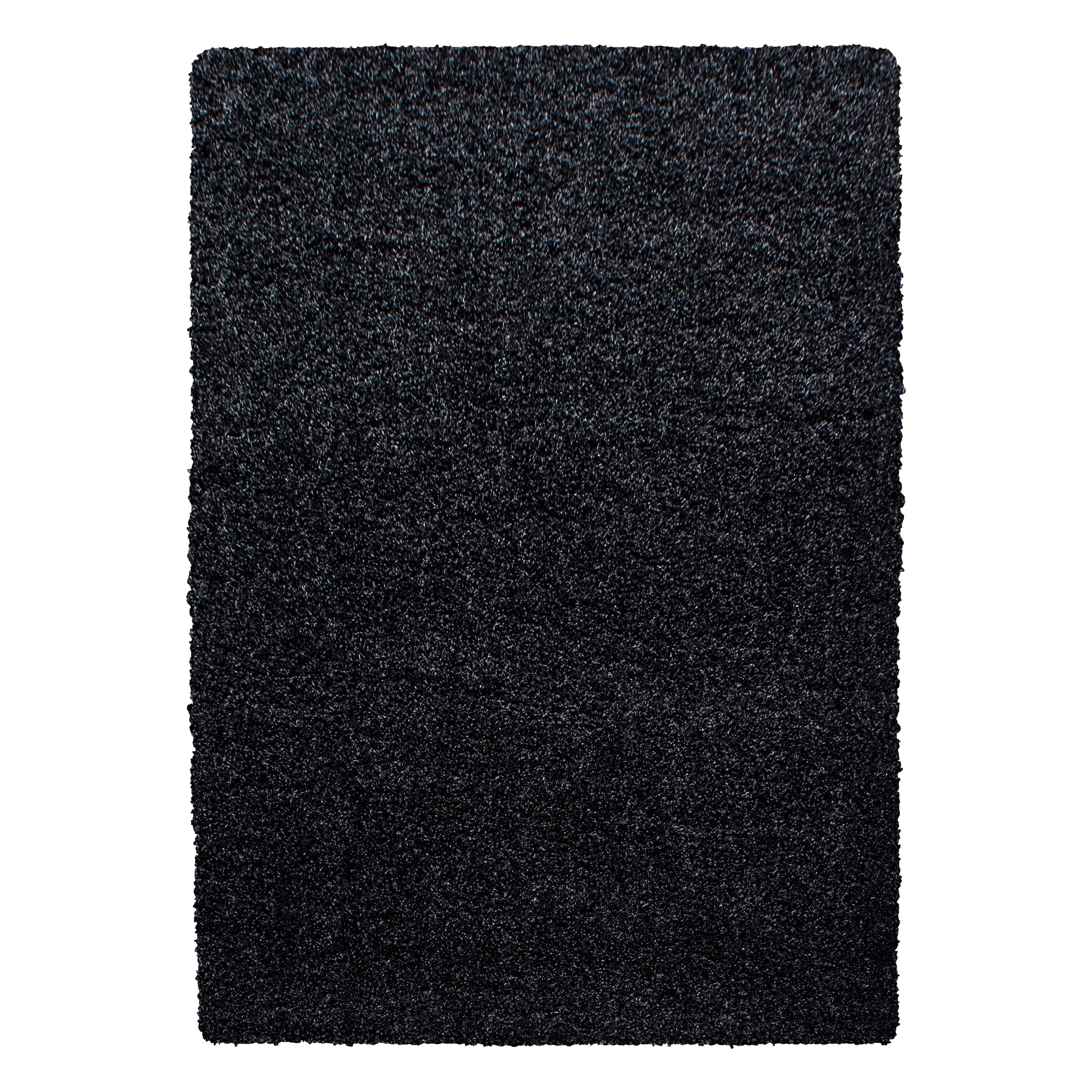Unicolor Hochflor Teppich: Einfarbig Anthrazit - Image 2