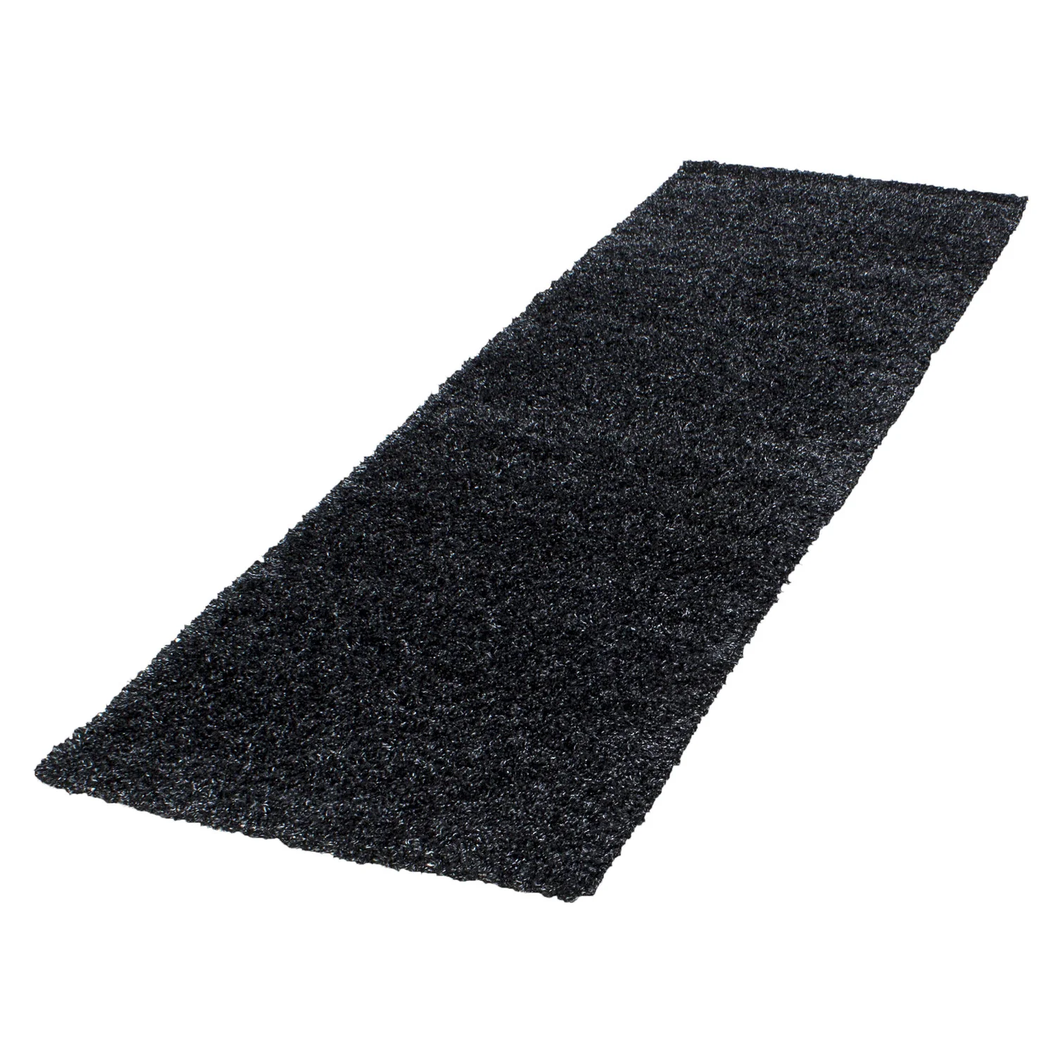 Unicolor Hochflor Teppich: Einfarbig Anthrazit - Image 6