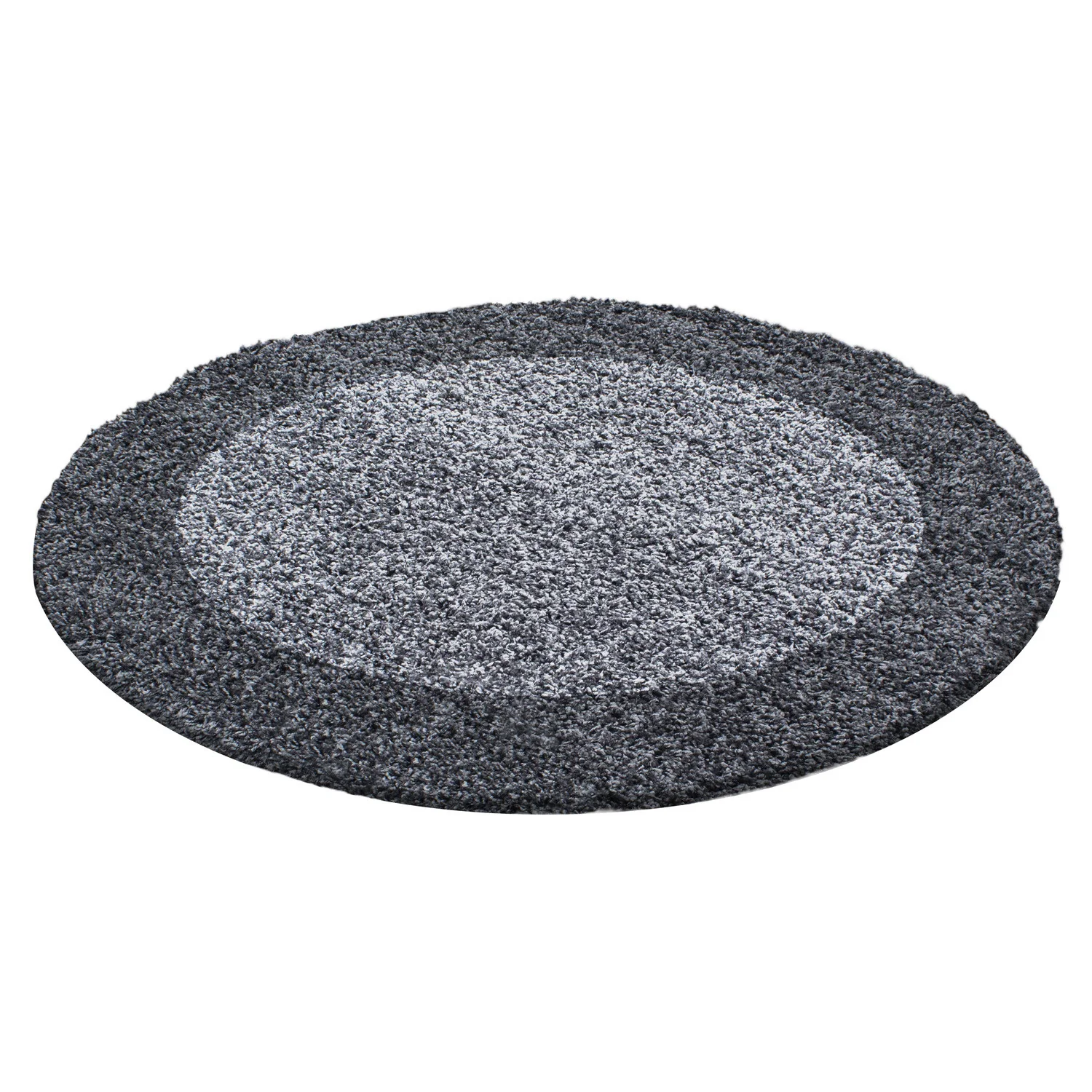 Hochflorteppiche, Bordüre Design, Farbe Grau, Teppich für Wohnzimmer, Rücken aus Jute - Image 7