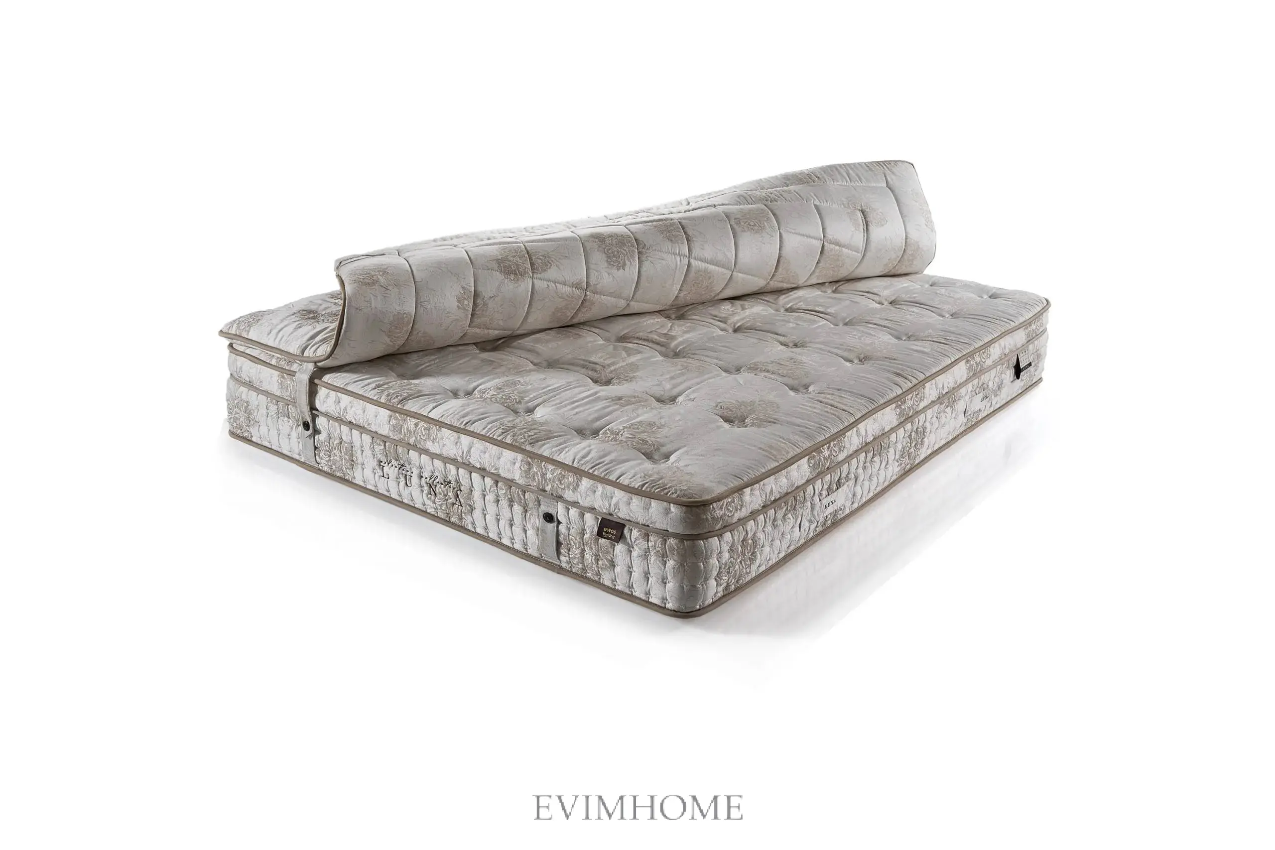 Luna Mokka Boxspringbett – Mikrofedern & Doppelkern-Technologie - Image 6