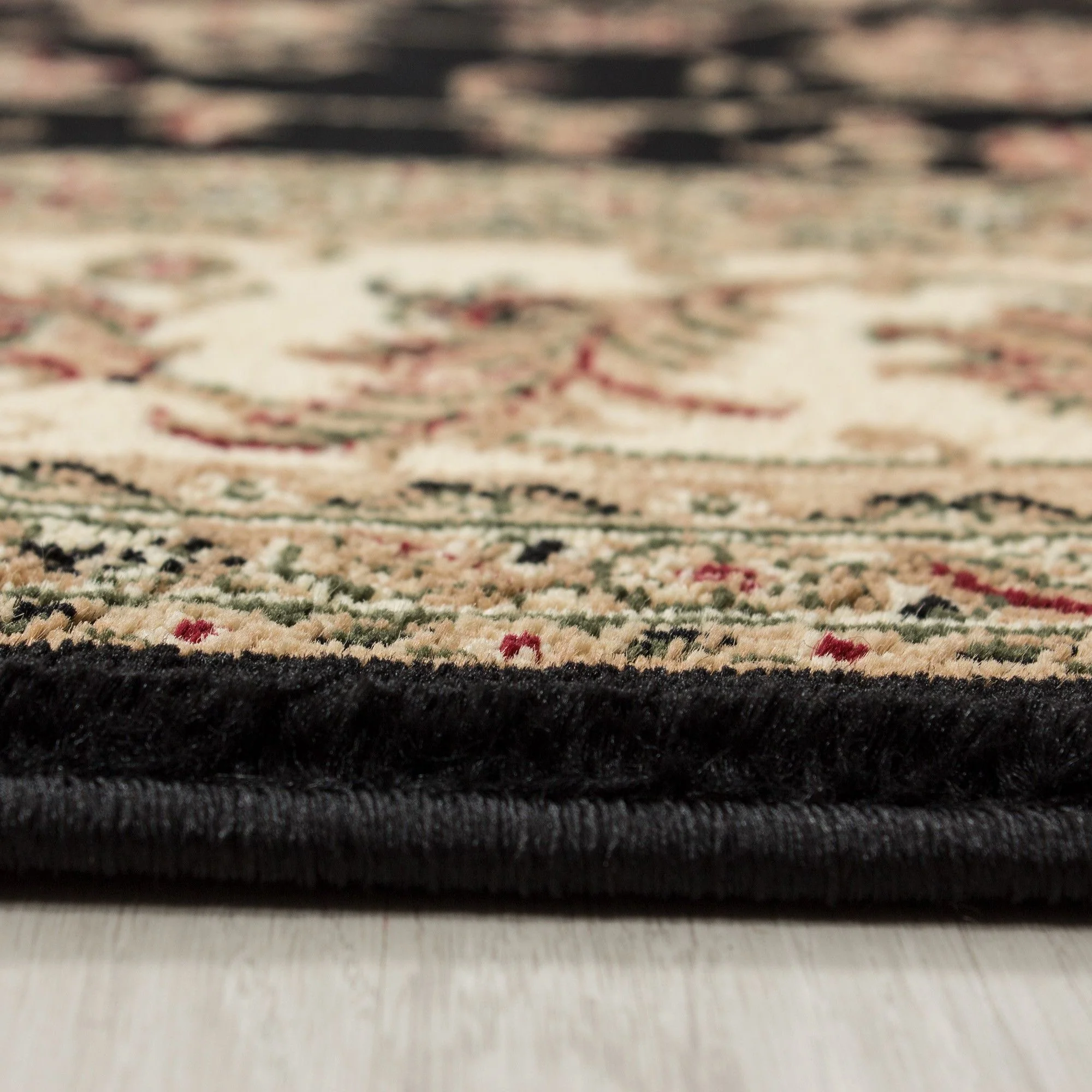 Klassische & Orientteppiche, Orientalisch Design, Farbe Schwarz, Teppich für Wohnzimmer, Rücken aus Jute - Image 4