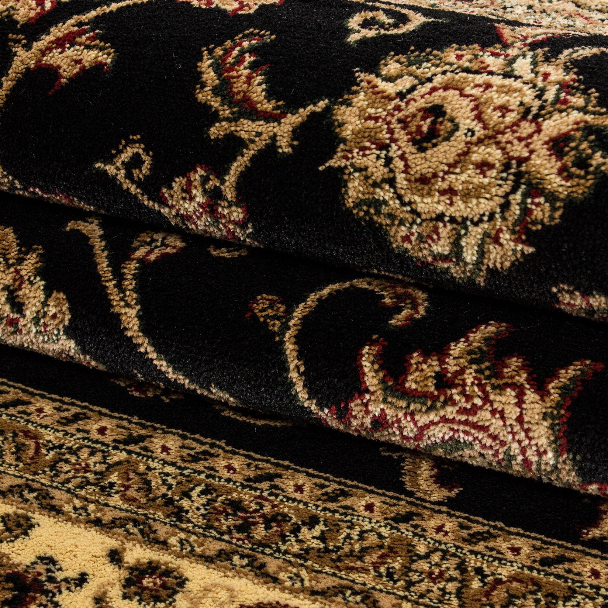 Klassische & Orientteppiche, Orientalisch Design, Farbe Schwarz, Teppich für Wohnzimmer, Rücken aus Jute - Image 6